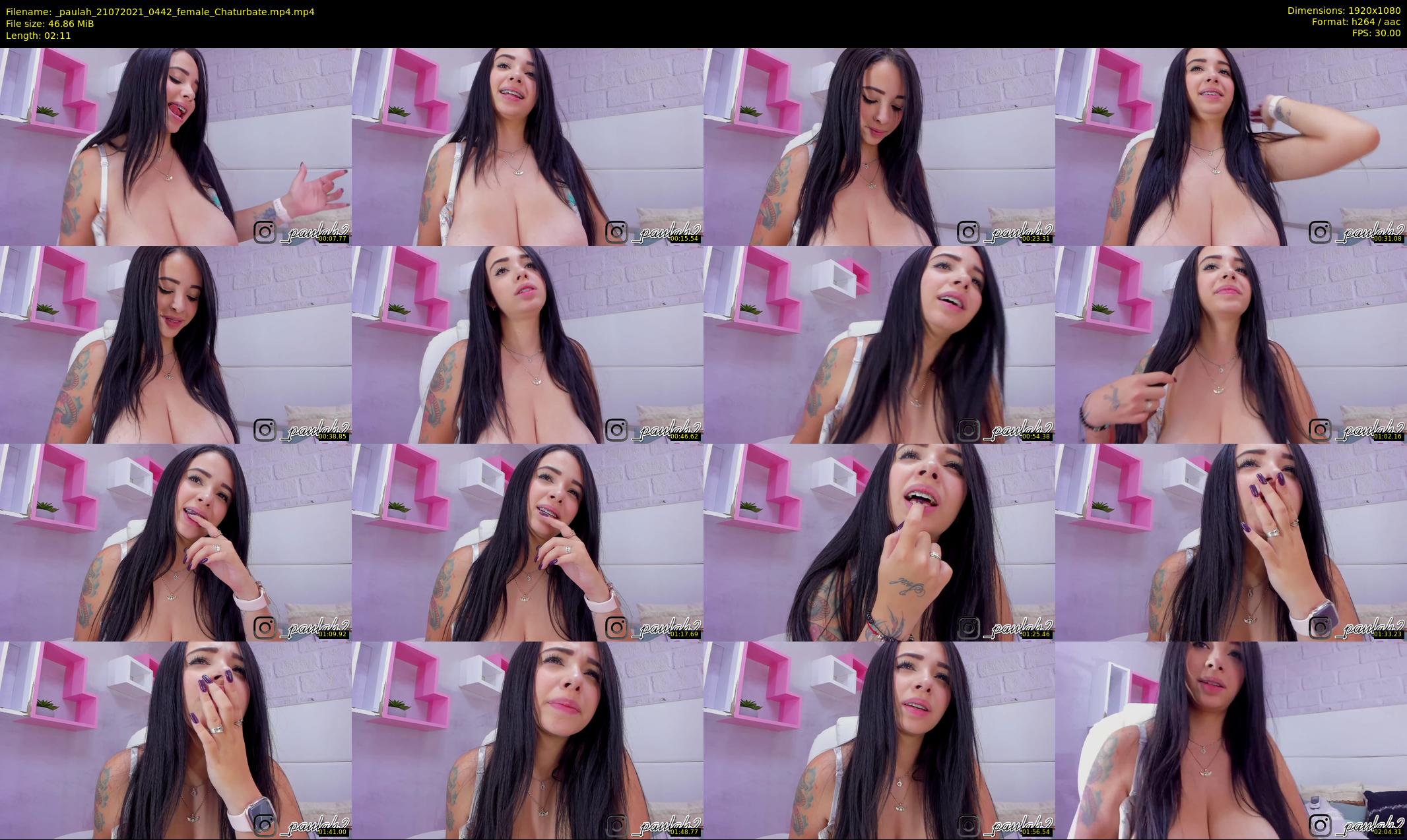 _paulah — 3 minute Chaturbate female cam show recording, 1080p, Jul 21, 2021