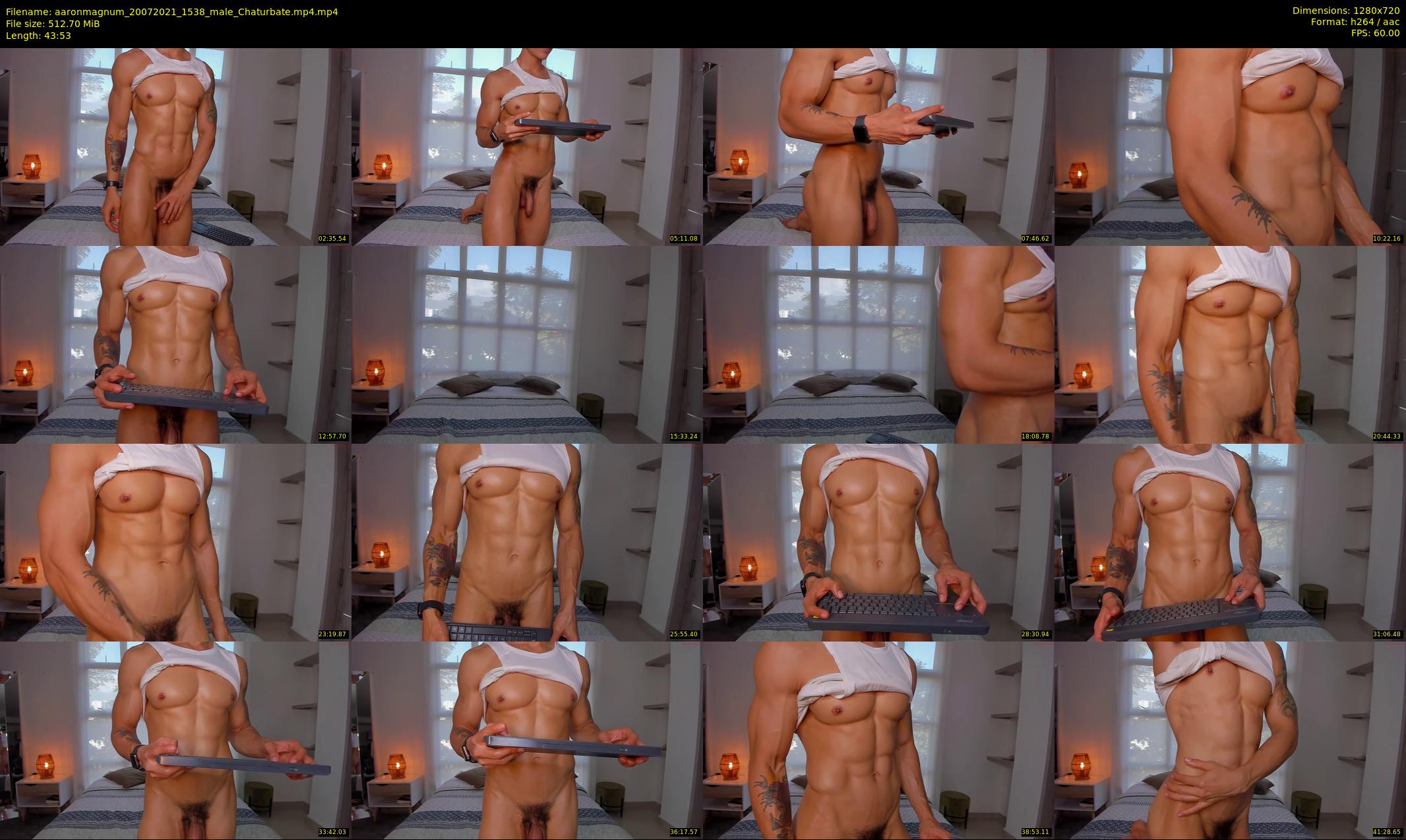 aaronmagnum — 44 minute Chaturbate male cam show recording, 720p, Jul 20, 2021