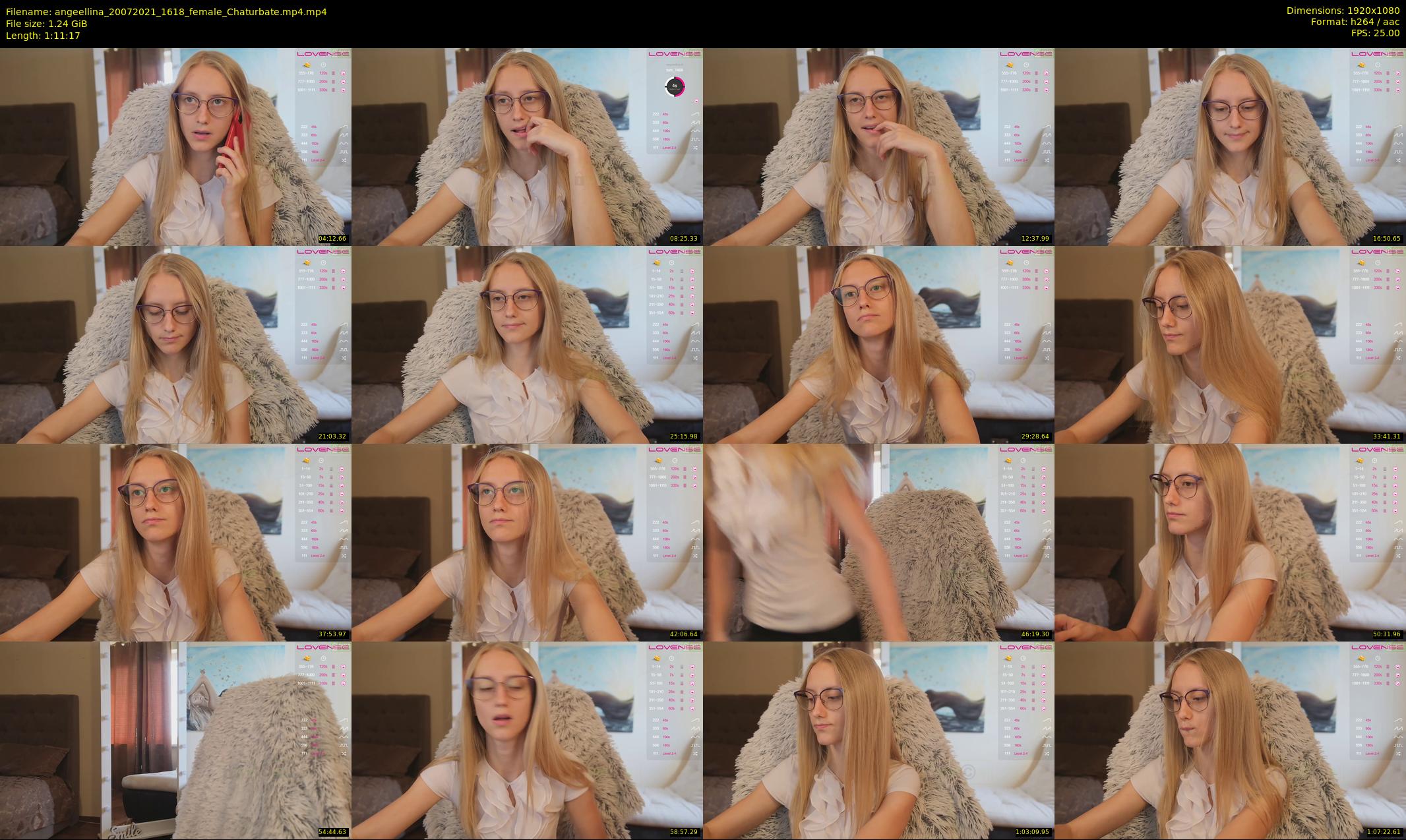 angeellina — 72 minute Chaturbate female cam show recording, 1080p, Jul 20, 2021