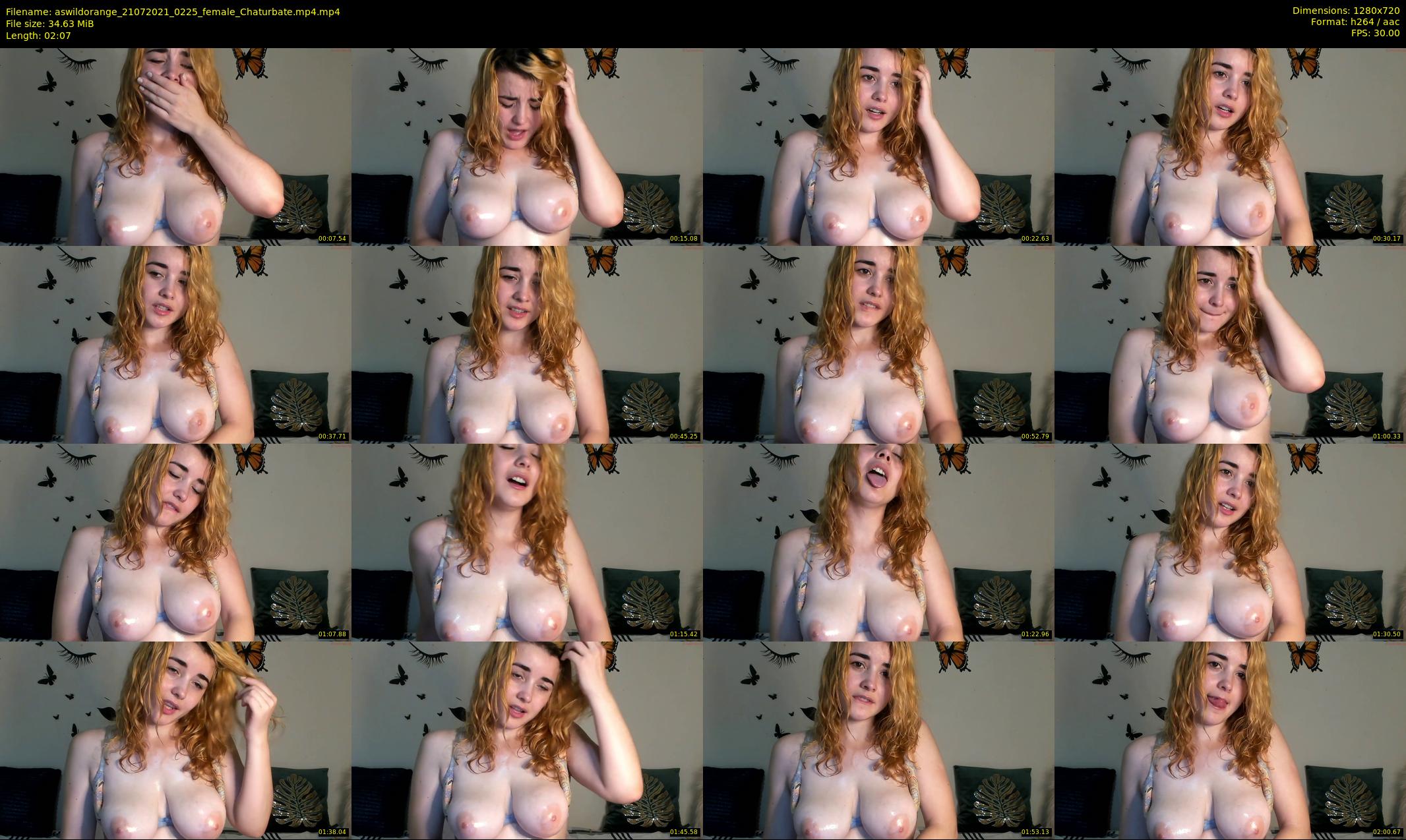 aswildorange — 3 minute Chaturbate female cam show recording, 720p, Jul 21, 2021