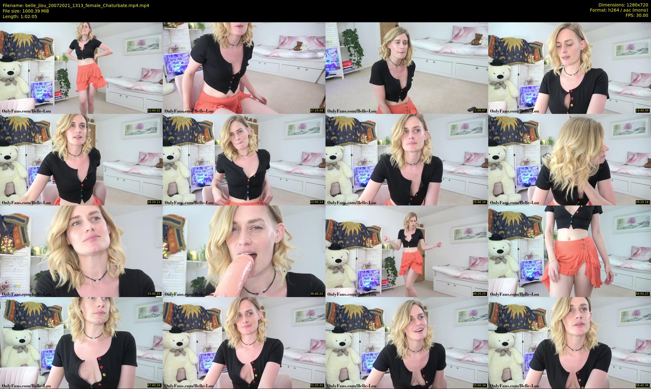 belle_jlou — 63 minute Chaturbate female cam show recording, 720p, Jul 20, 2021