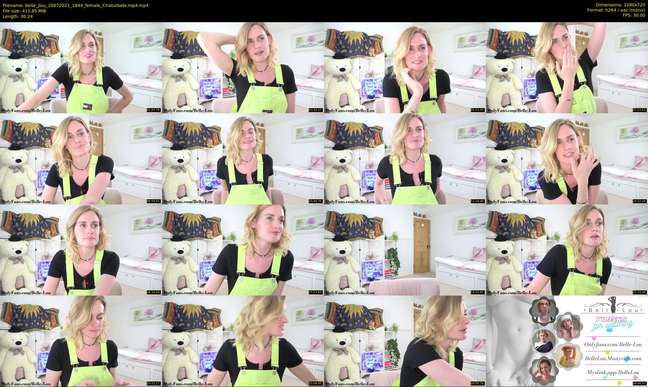 belle_jlou — 31 minute Chaturbate female cam show recording, 720p, Jul 20, 2021