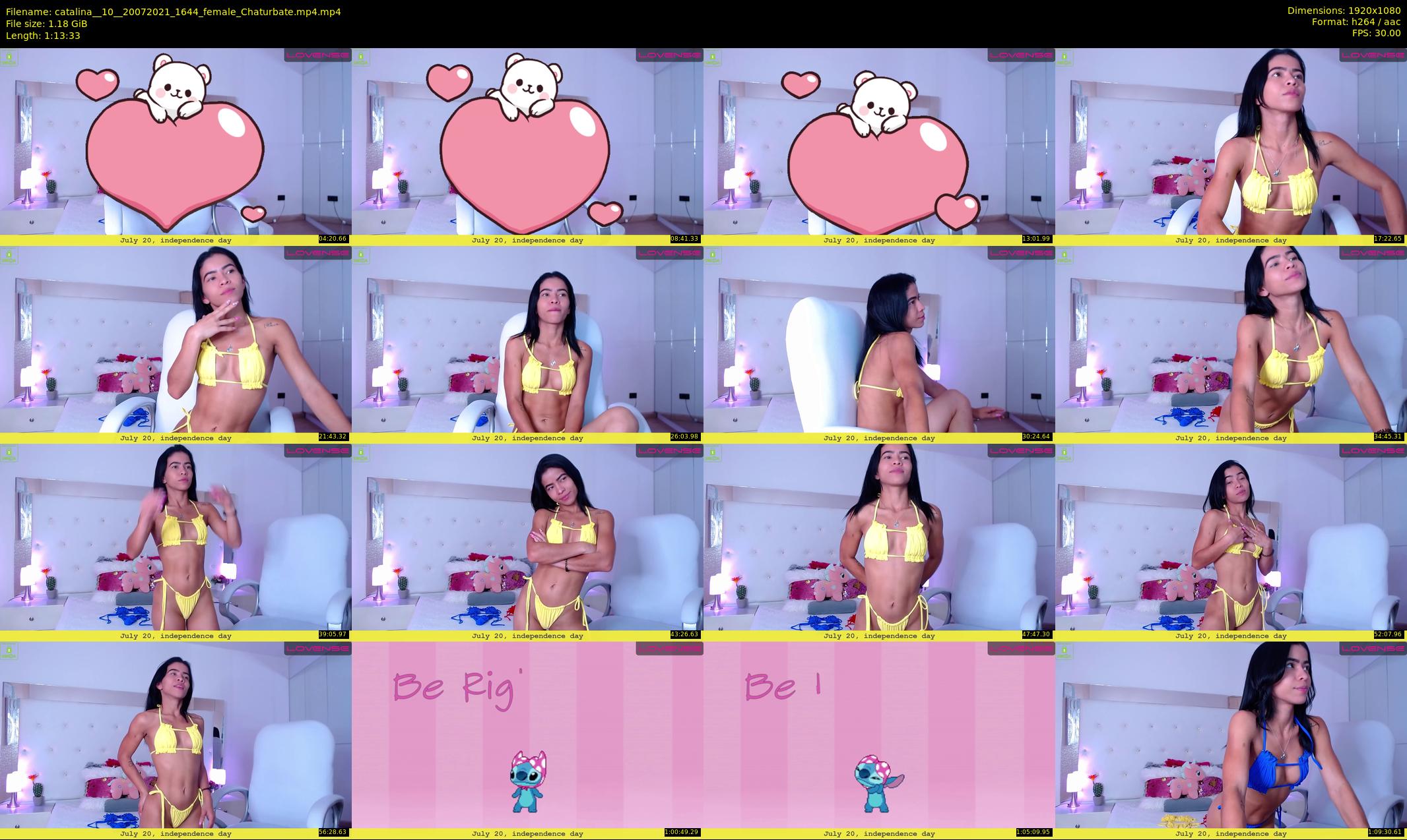 catalina__10_ — 74 minute Chaturbate female cam show recording, 1080p, Jul 20, 2021