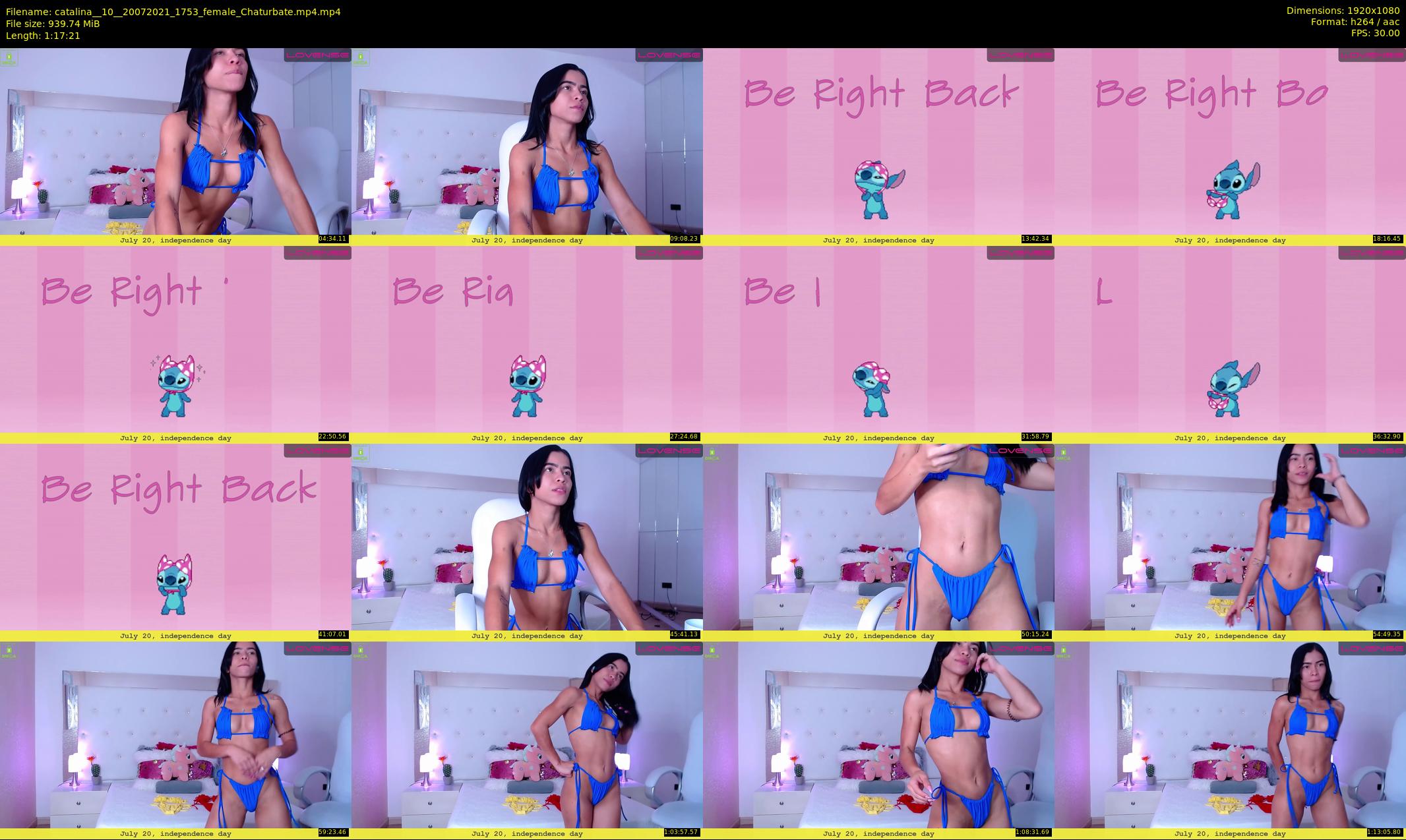 catalina__10_ — 78 minute Chaturbate female cam show recording, 1080p, Jul 20, 2021