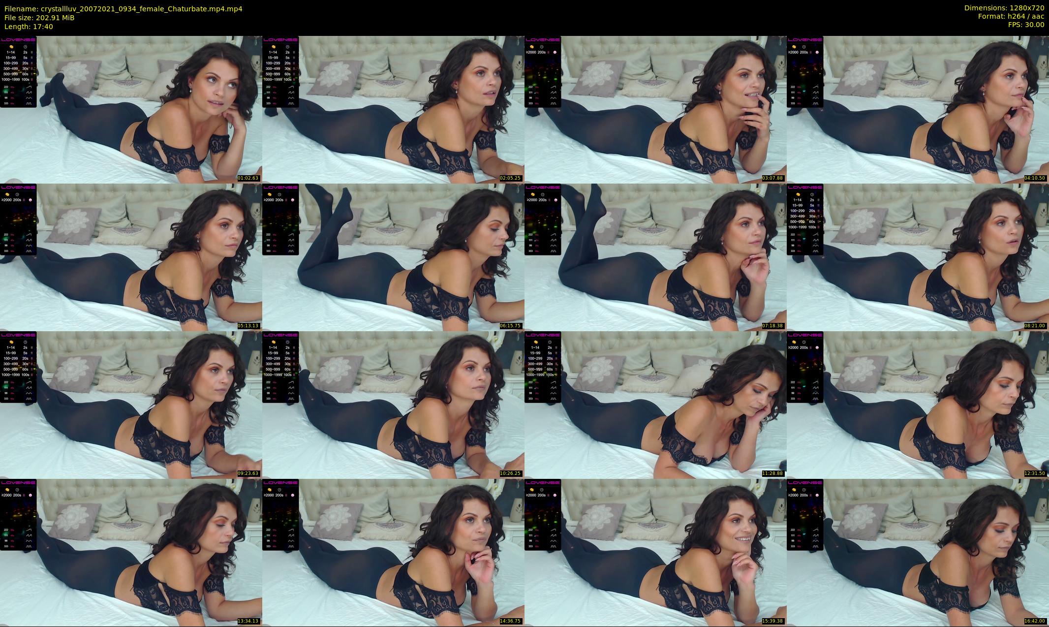 crystallluv — 18 minute Chaturbate female cam show recording, 720p, Jul 20, 2021