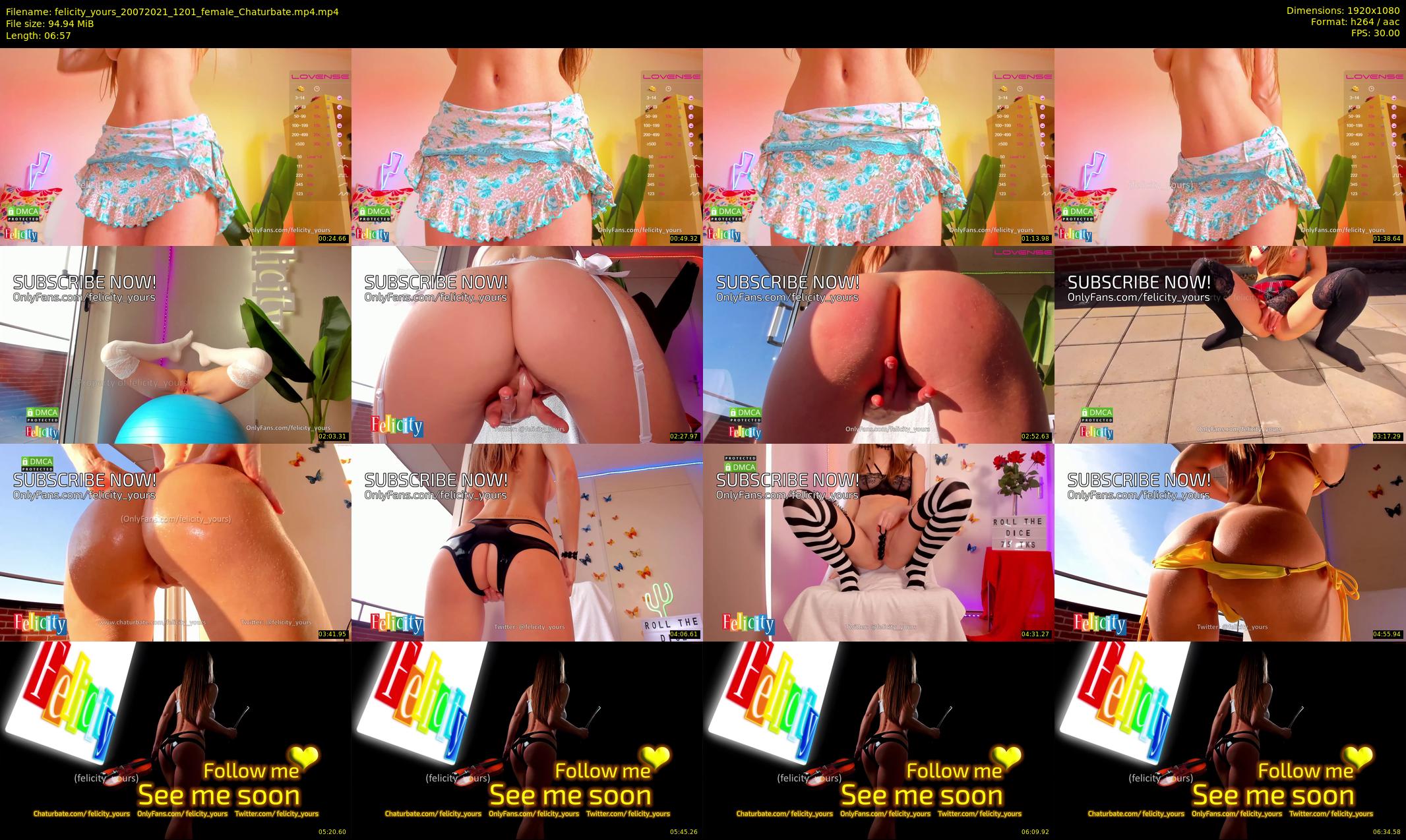 felicity_yours — 7 minute Chaturbate female cam show recording, 1080p, Jul 20, 2021
