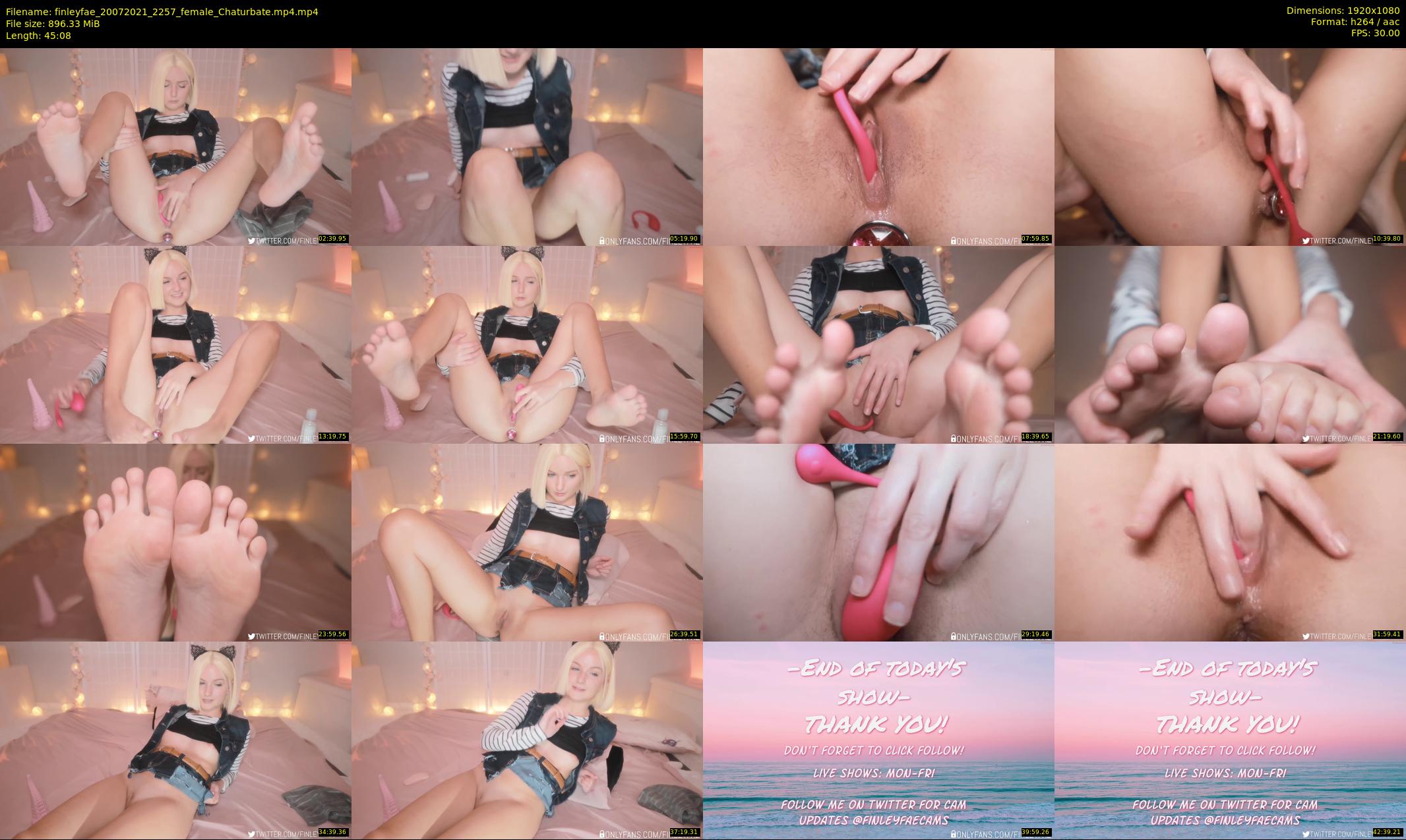 finleyfae — 46 minute Chaturbate female cam show recording, 1080p, Jul 20, 2021
