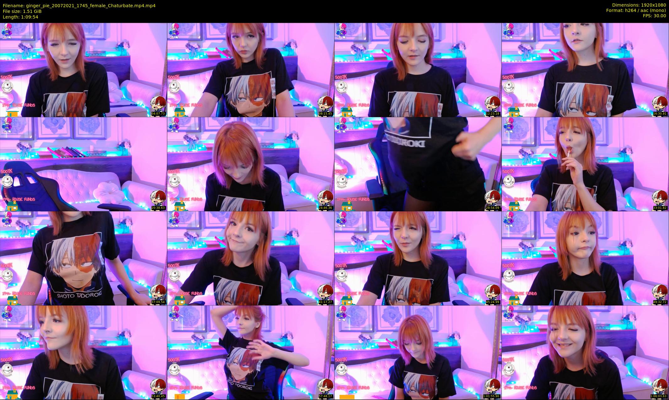 ginger_pie — 70 minute Chaturbate female cam show recording, 1080p, Jul 20, 2021