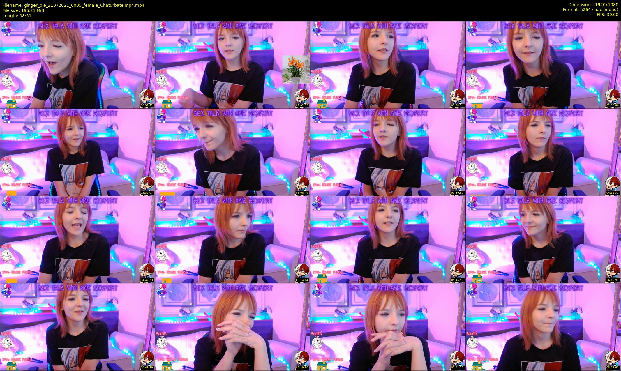 ginger_pie — 9 minute Chaturbate female cam show recording, 1080p, Jul 21, 2021