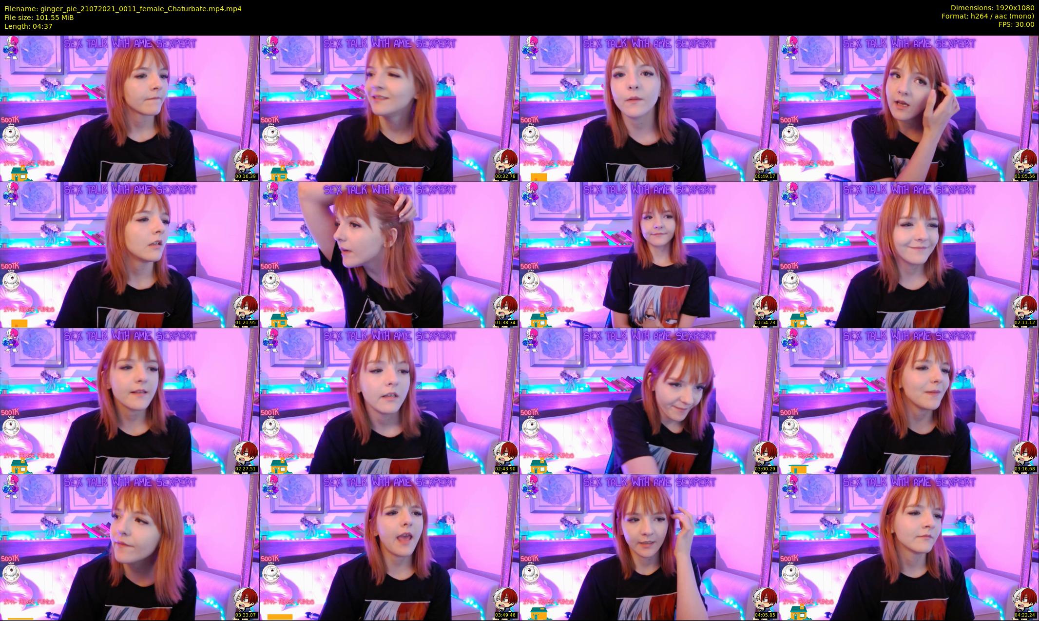 ginger_pie — 5 minute Chaturbate female cam show recording, 1080p, Jul 21, 2021