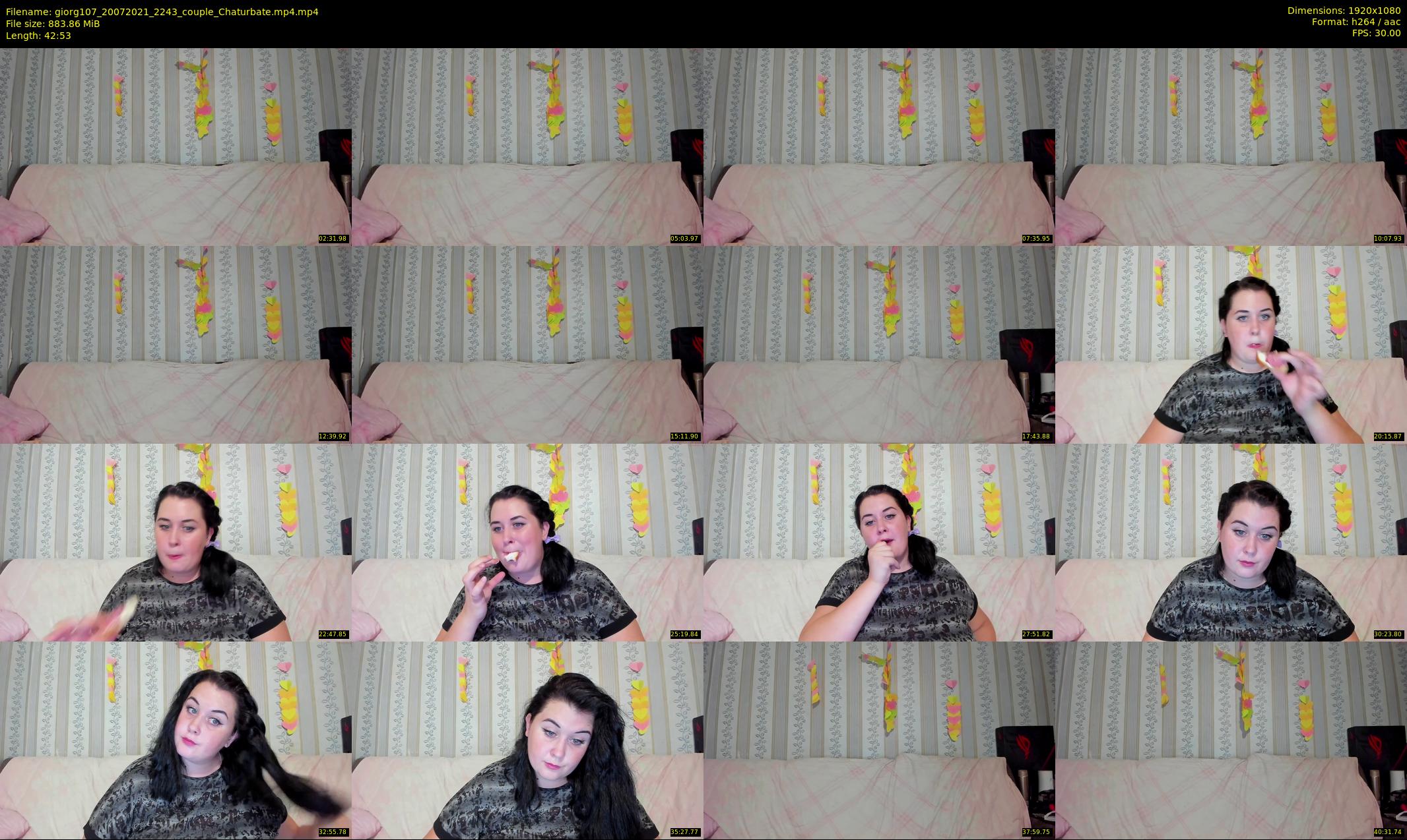 giorg107 — 43 minute Chaturbate couple cam show recording, 1080p, Jul 20, 2021