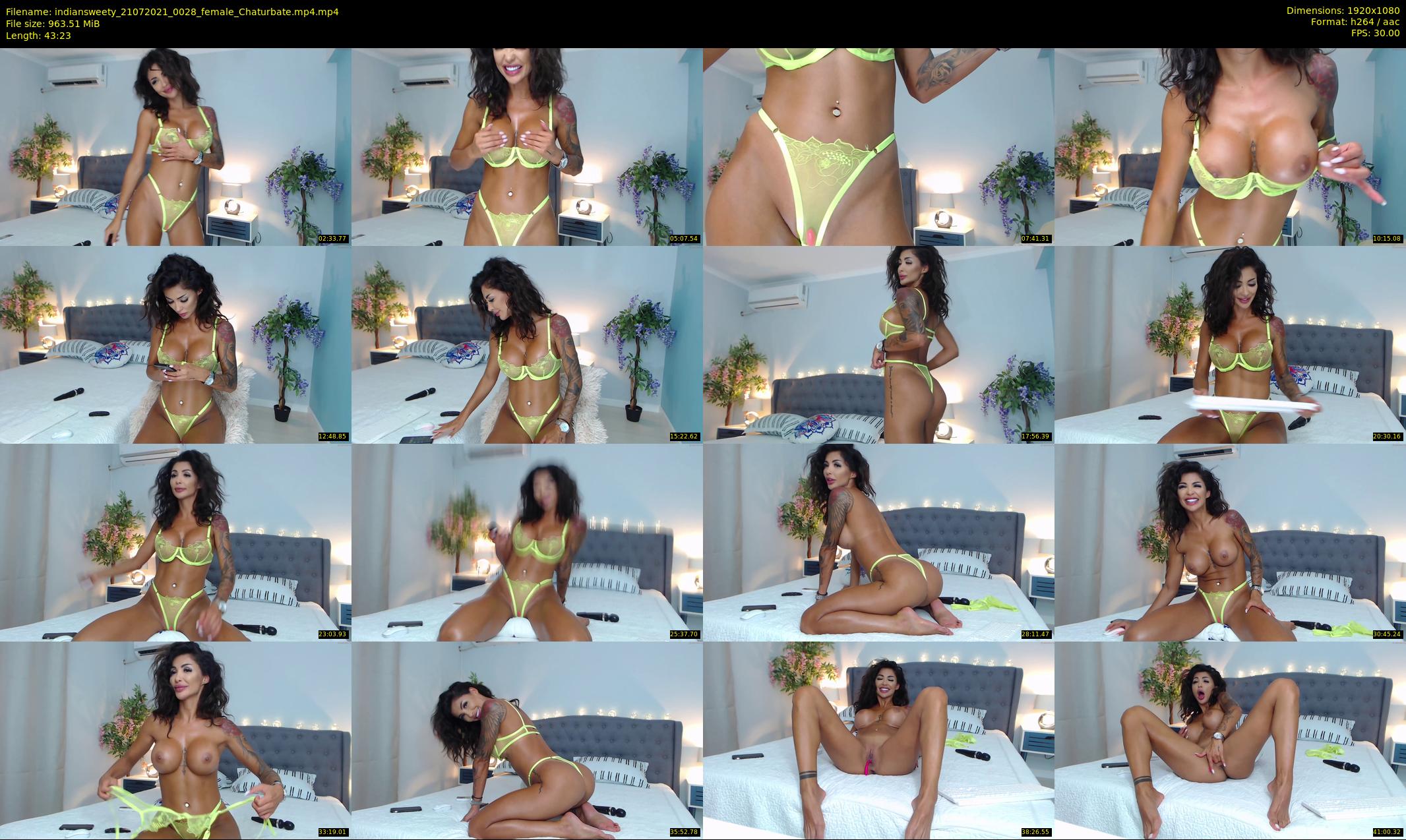 indiansweety — 44 minute Chaturbate female cam show recording, 1080p, Jul 21, 2021