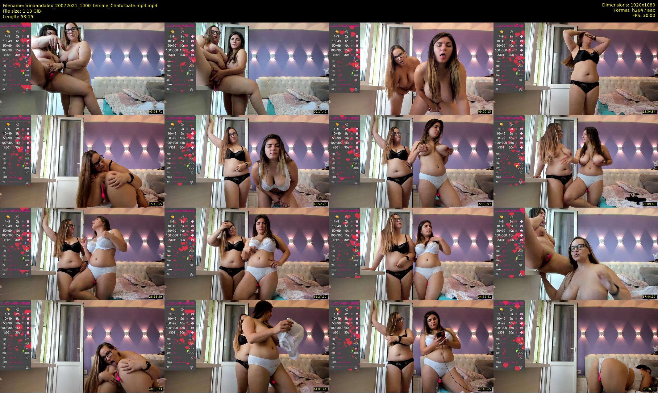 irinaandalex — 54 minute Chaturbate couple cam show recording, 1080p, Jul 20, 2021