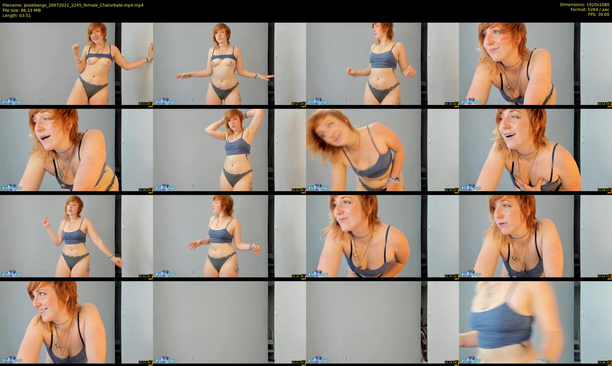 jessebangs — 4 minute Chaturbate female cam show recording, 1080p, Jul 20, 2021