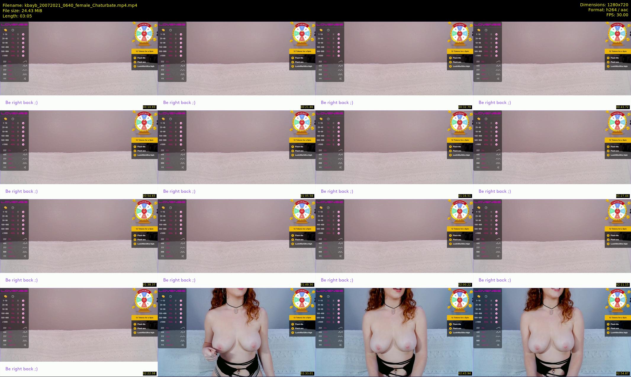 kbayb — 4 minute Chaturbate female cam show recording, 720p, Jul 20, 2021
