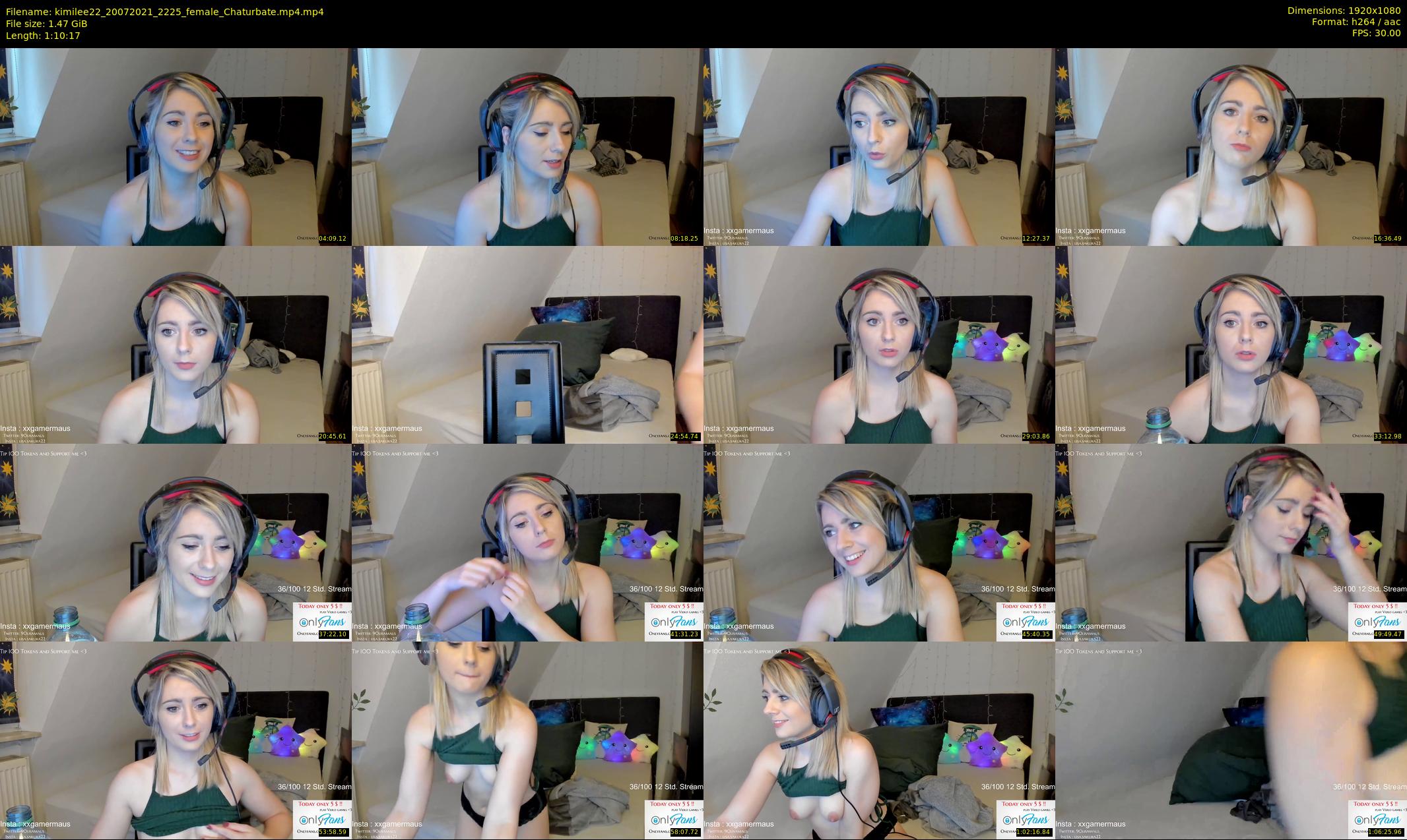 kimilee22 — 71 minute Chaturbate female cam show recording, 1080p, Jul 20, 2021
