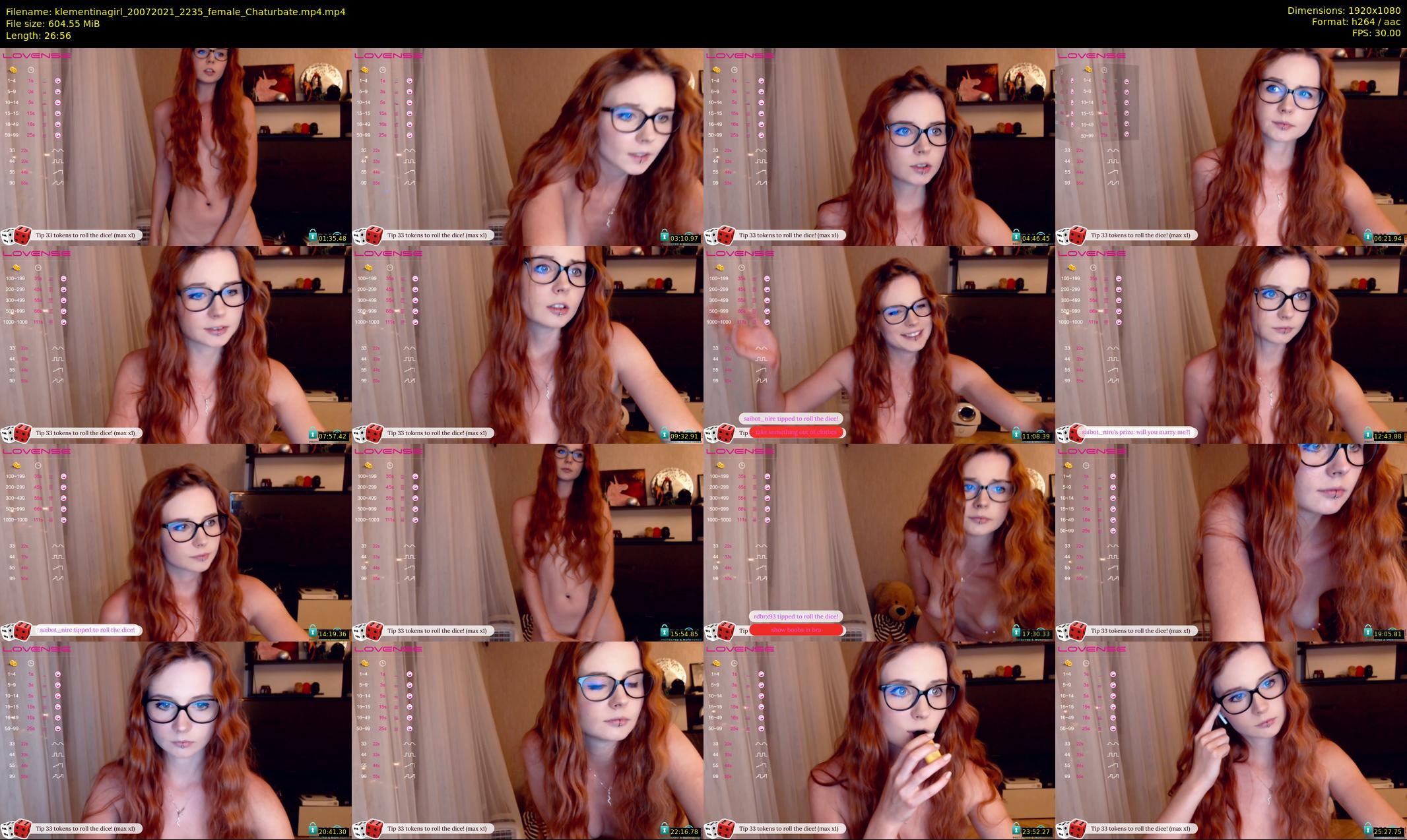 klementinagirl — 27 minute Chaturbate female cam show recording, 1080p, Jul 20, 2021