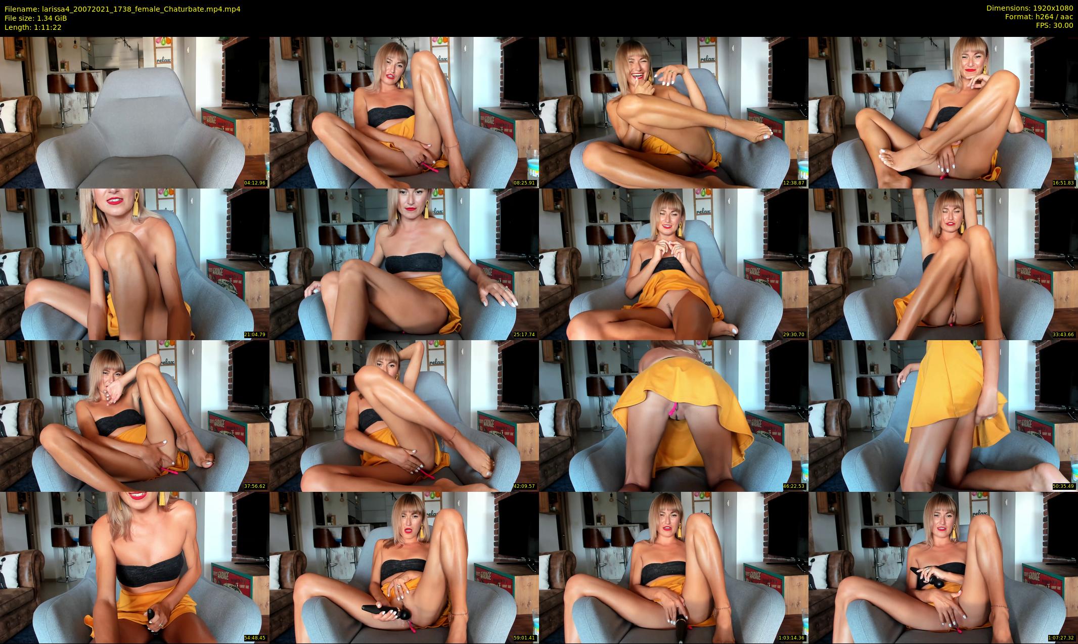 larissa4 — 72 minute Chaturbate female cam show recording, 1080p, Jul 20, 2021