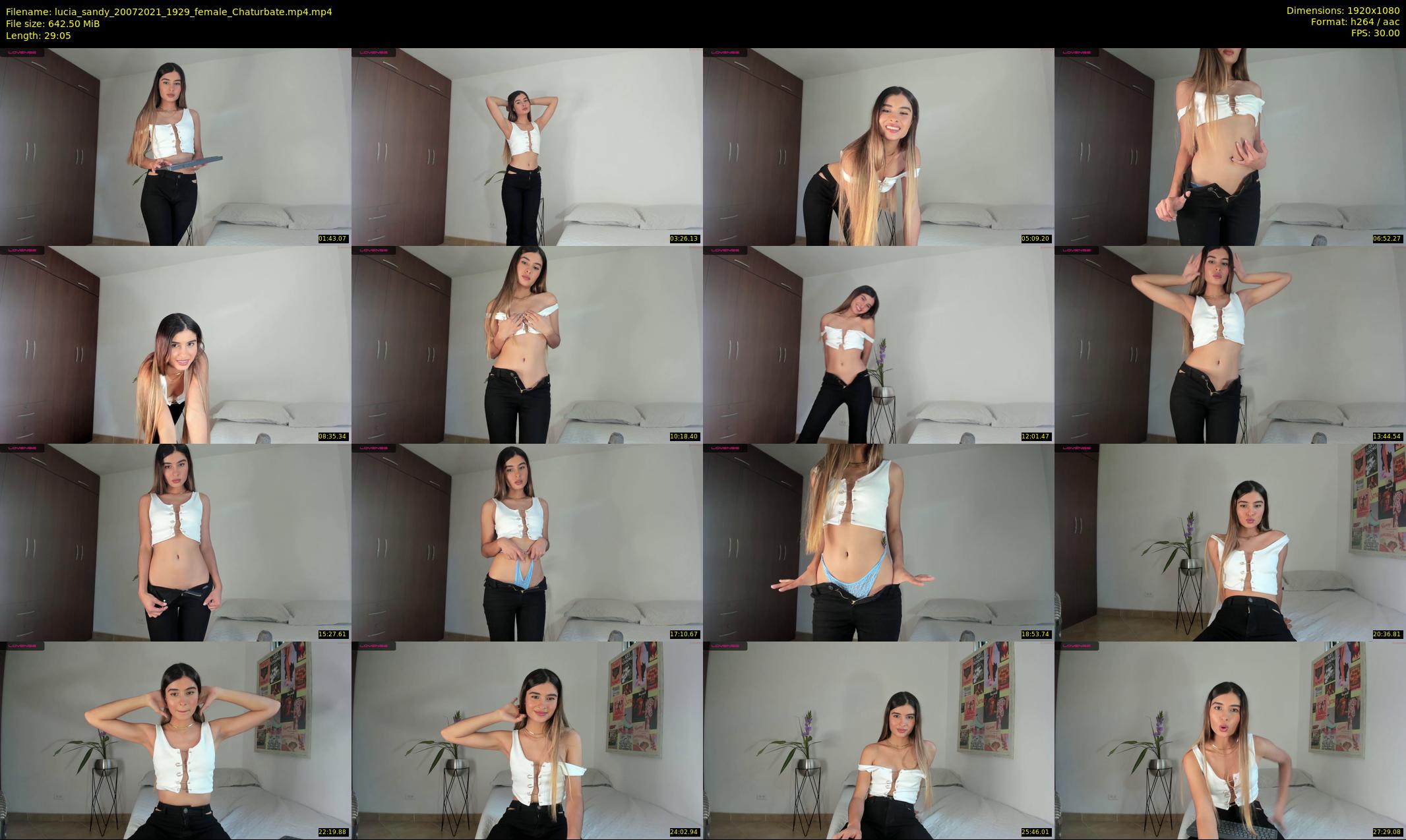 lucia_sandy — 30 minute Chaturbate female cam show recording, 1080p, Jul 20, 2021