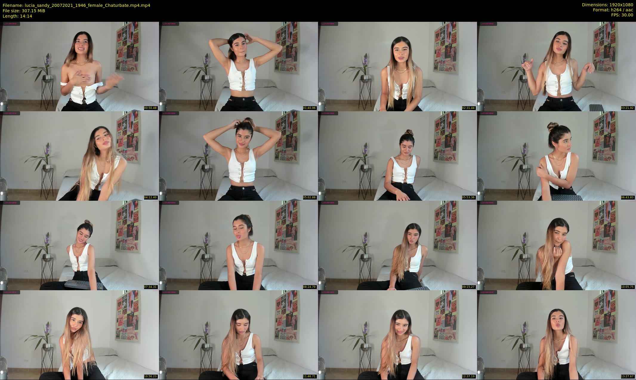 lucia_sandy — 15 minute Chaturbate female cam show recording, 1080p, Jul 20, 2021