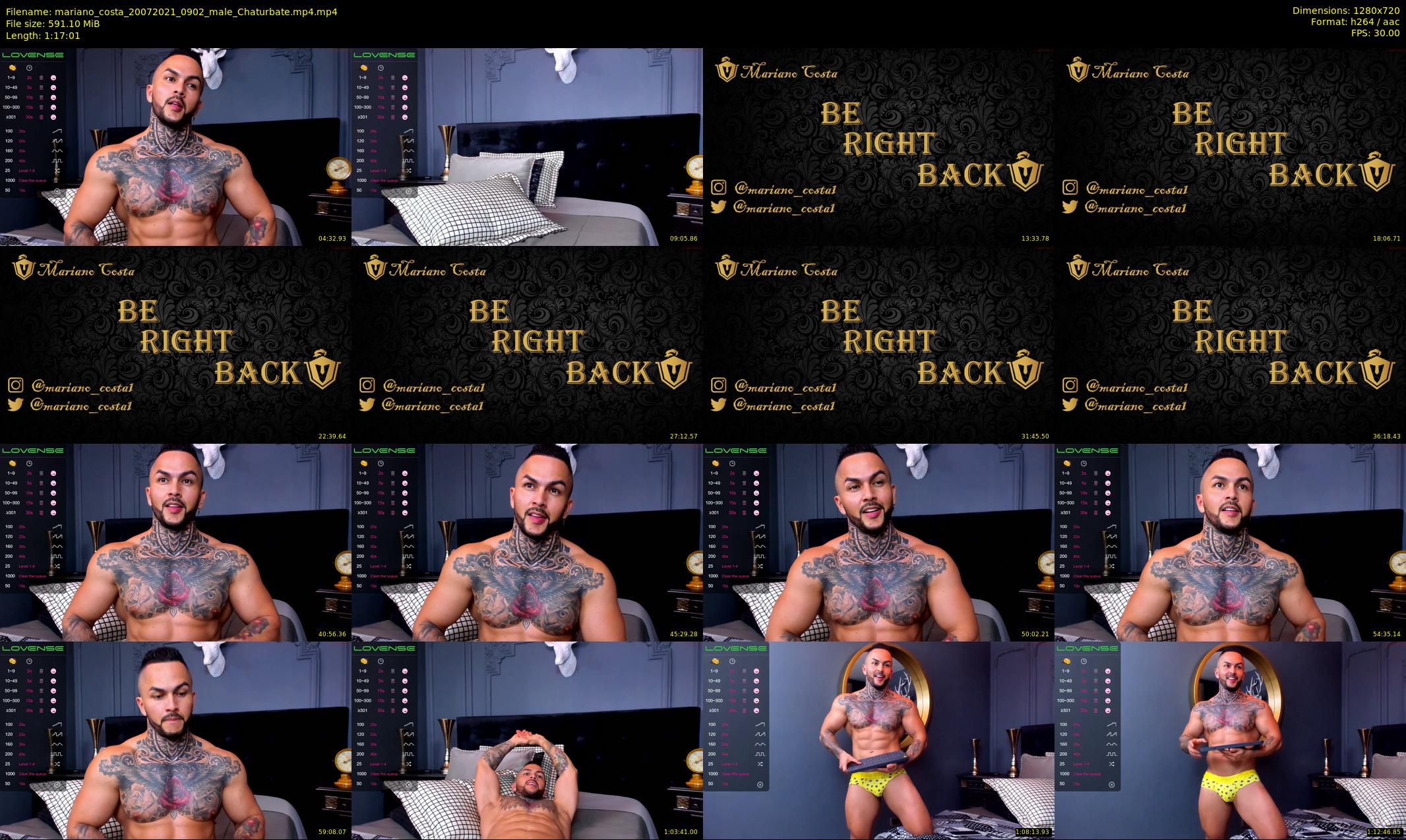 mariano_costa — 78 minute Chaturbate male cam show recording, 720p, Jul 20, 2021