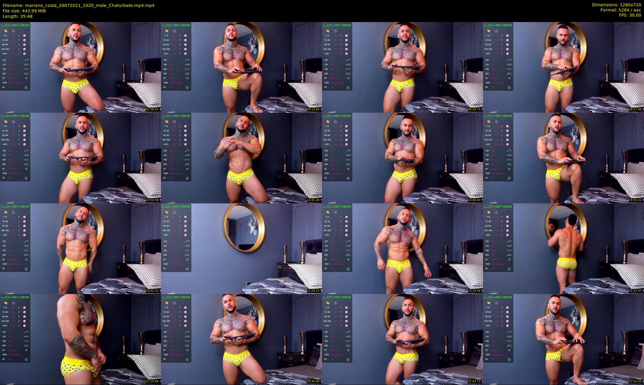 mariano_costa — 36 minute Chaturbate male cam show recording, 720p, Jul 20, 2021