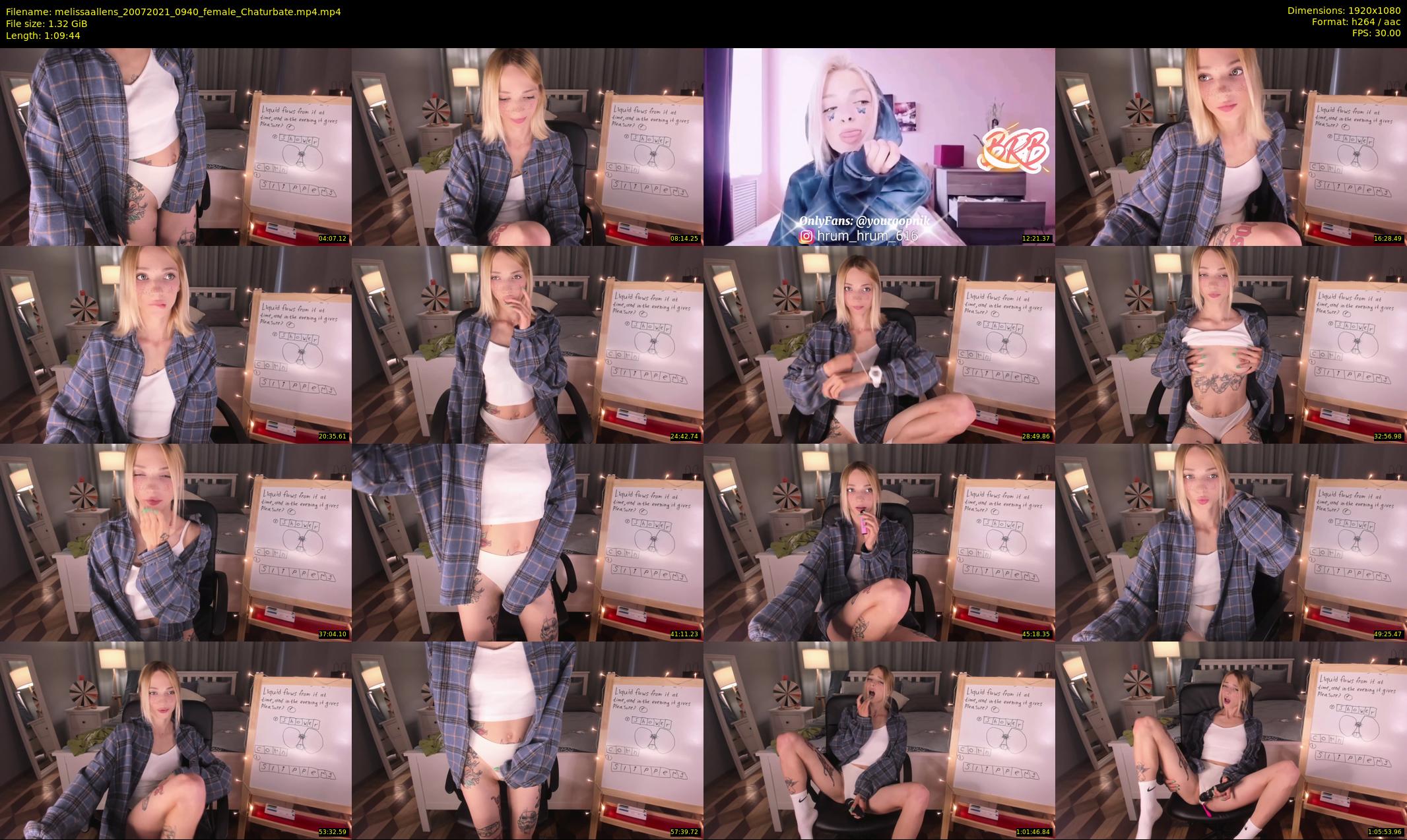 melissaallens — 70 minute Chaturbate female cam show recording, 1080p, Jul 20, 2021