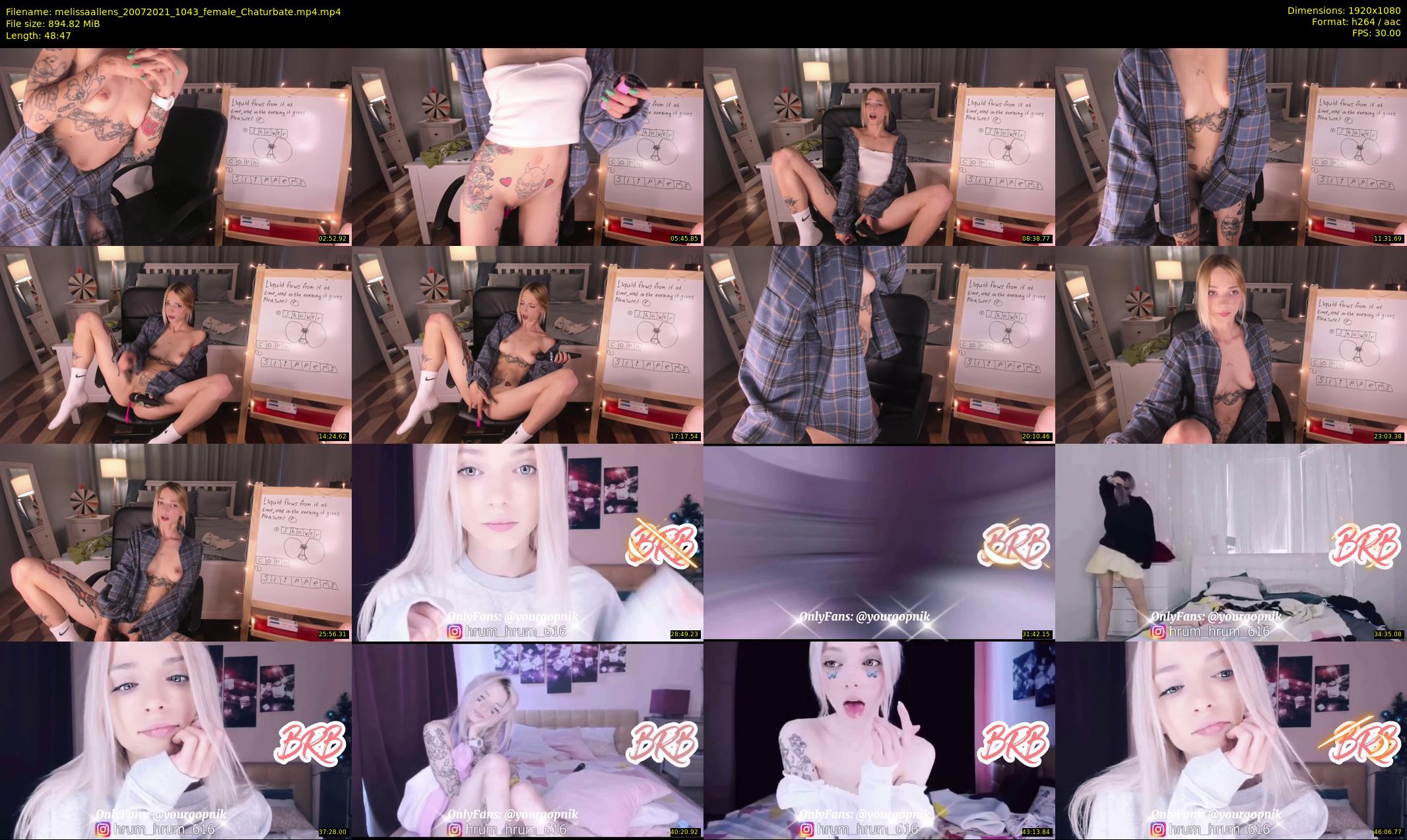 melissaallens — 49 minute Chaturbate female cam show recording, 1080p, Jul 20, 2021