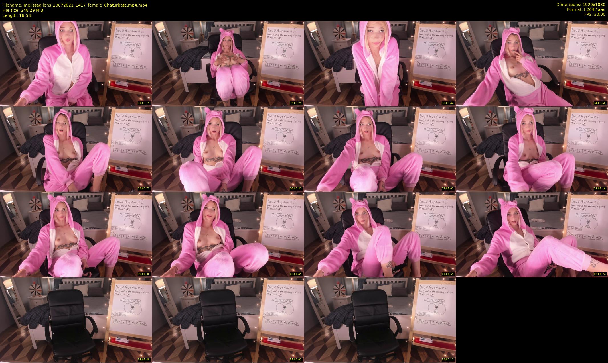 melissaallens — 17 minute Chaturbate female cam show recording, 1080p, Jul 20, 2021