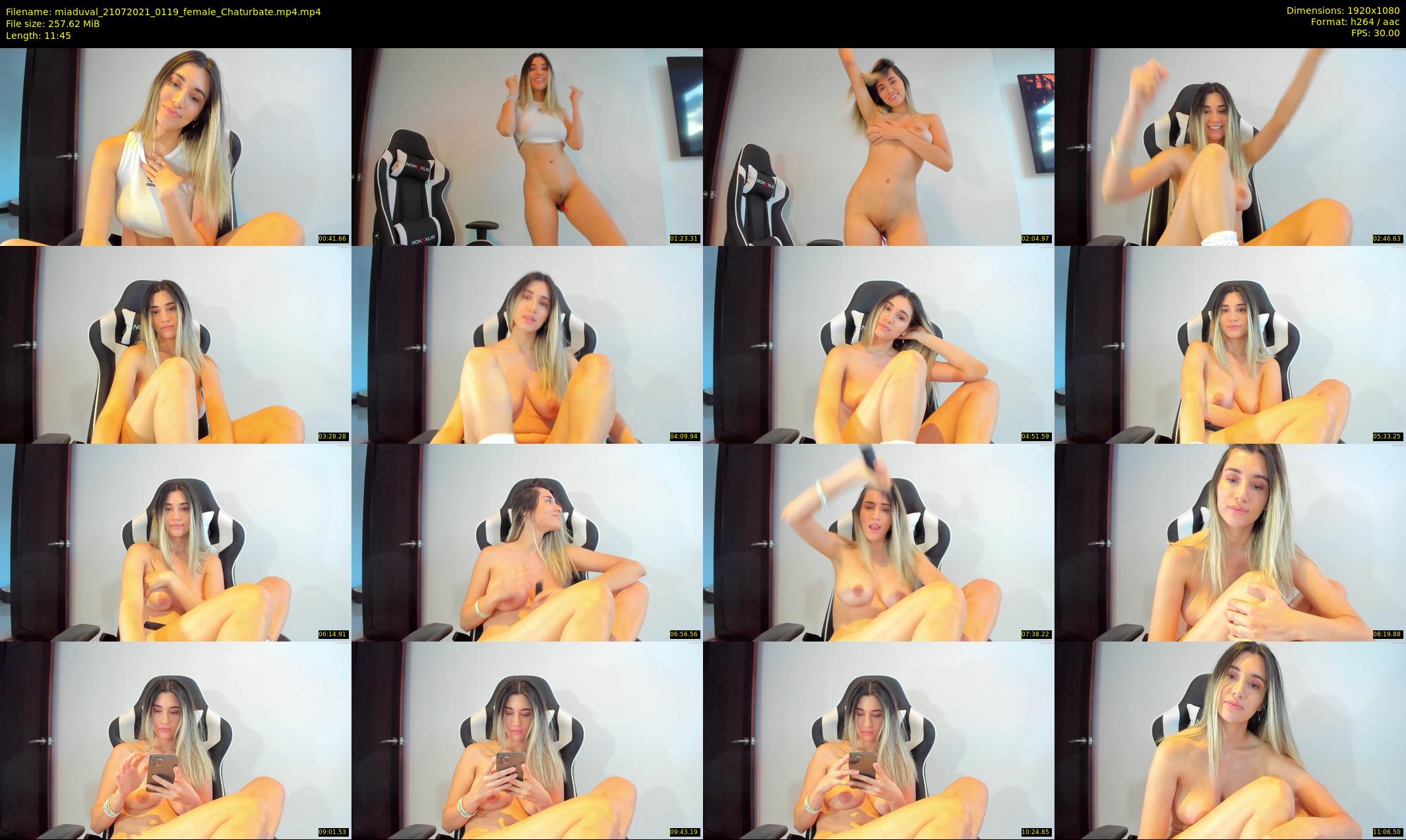 miaduval — 12 minute Chaturbate female cam show recording, 1080p, Jul 21, 2021