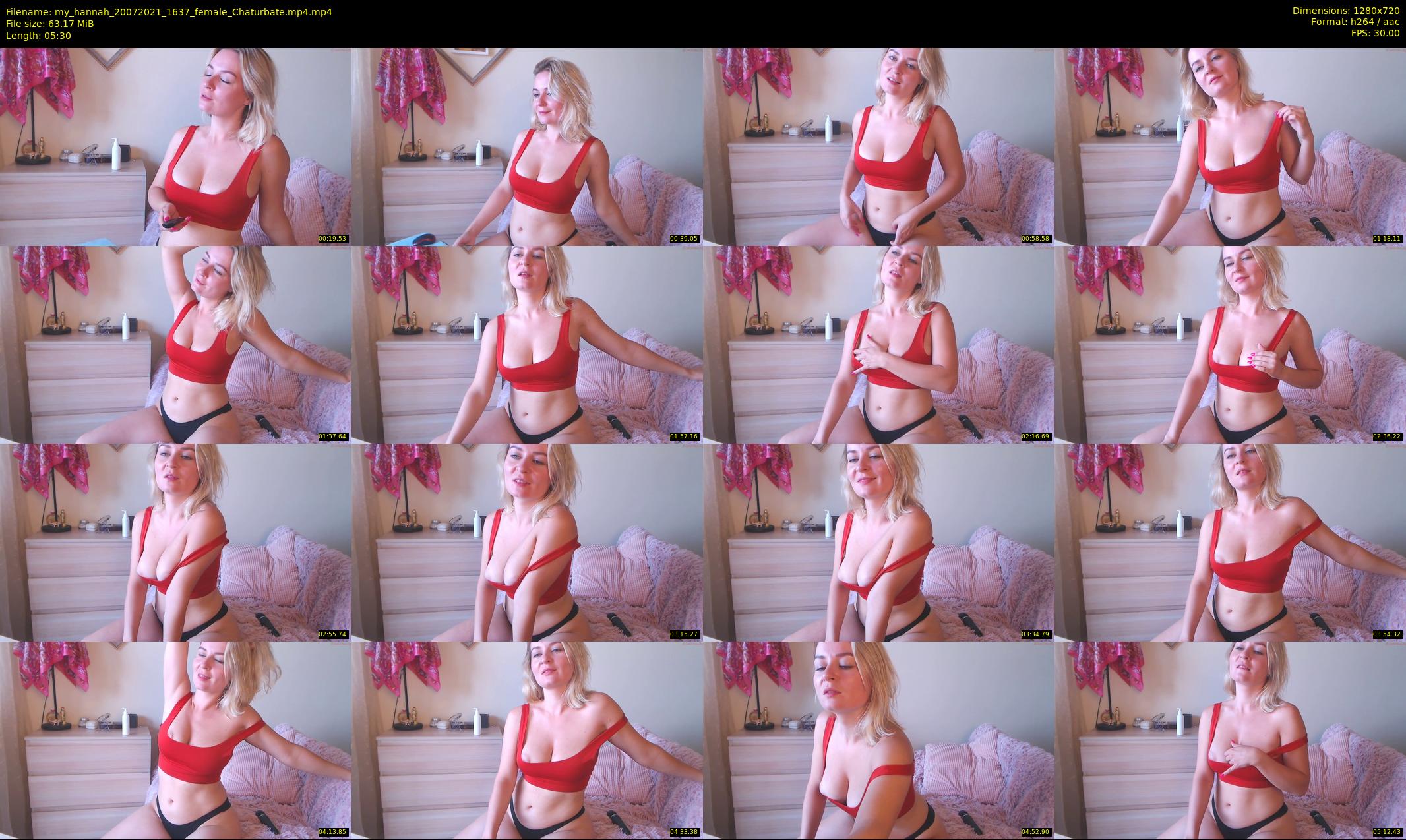 my_hannah — 6 minute Chaturbate female cam show recording, 720p, Jul 20, 2021