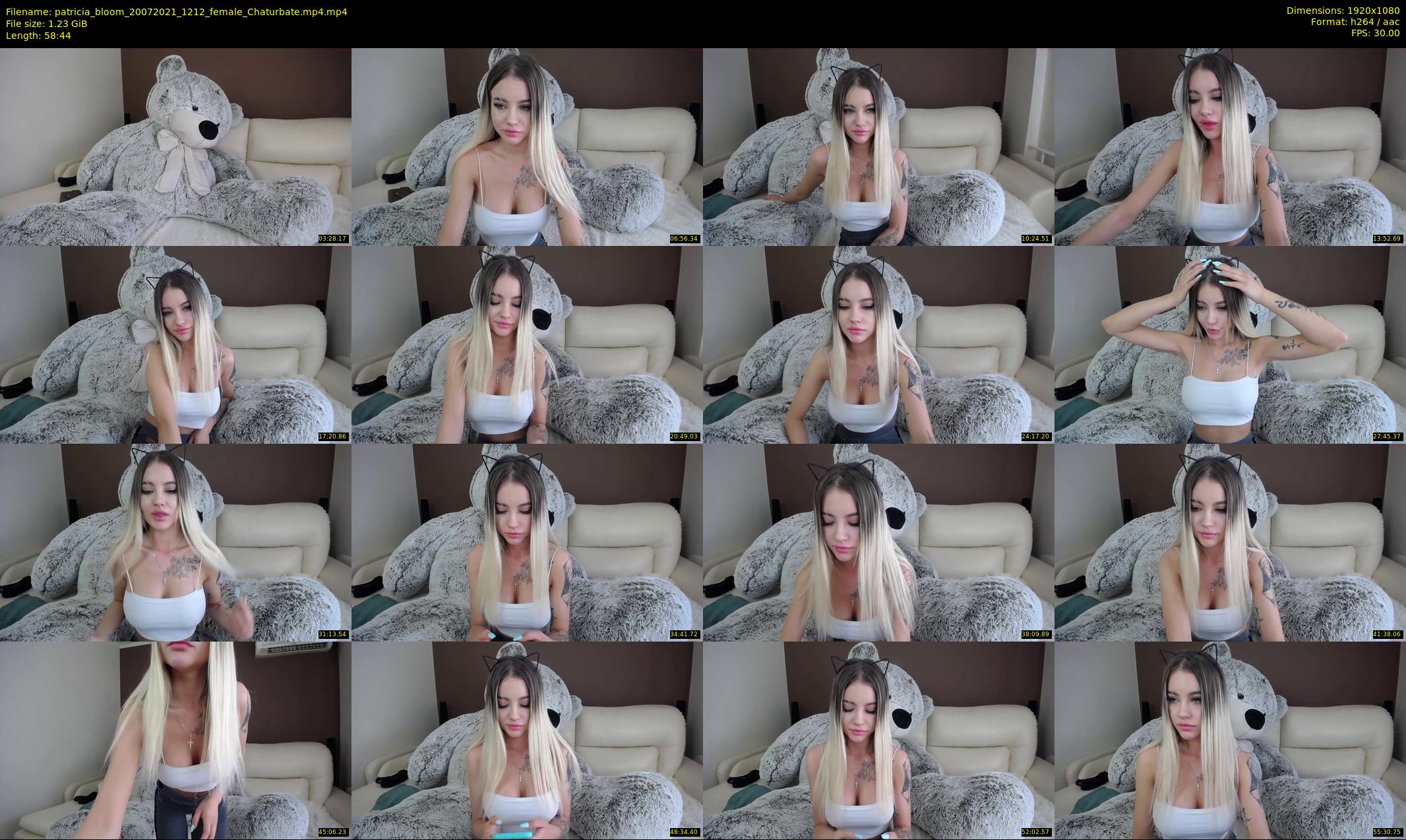patricia_bloom — 59 minute Chaturbate female cam show recording, 1080p, Jul 20, 2021
