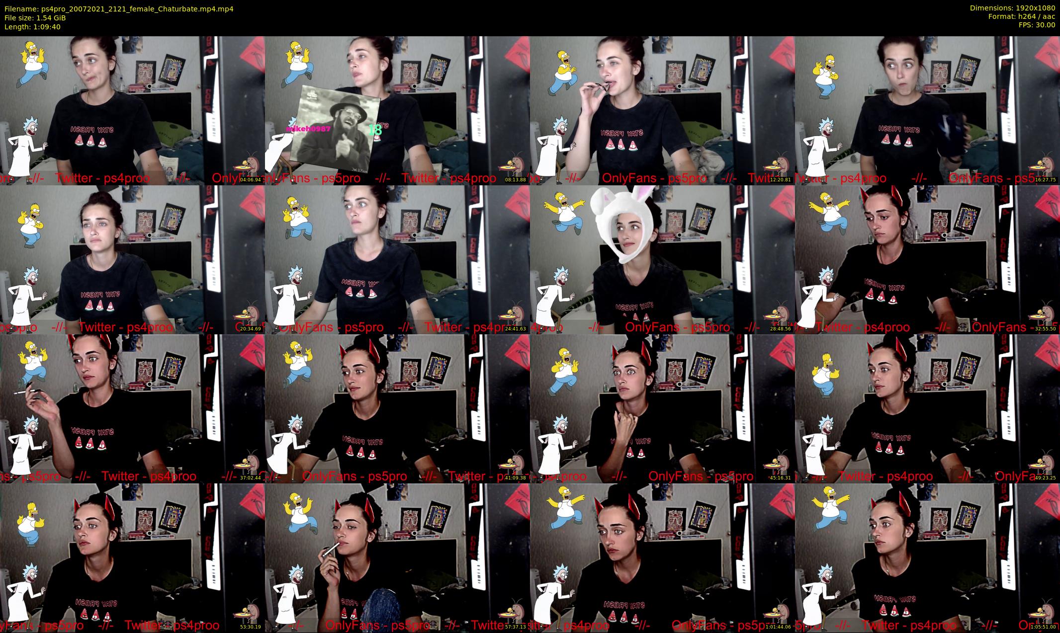 ps4pro — 70 minute Chaturbate female cam show recording, 1080p, Jul 20, 2021