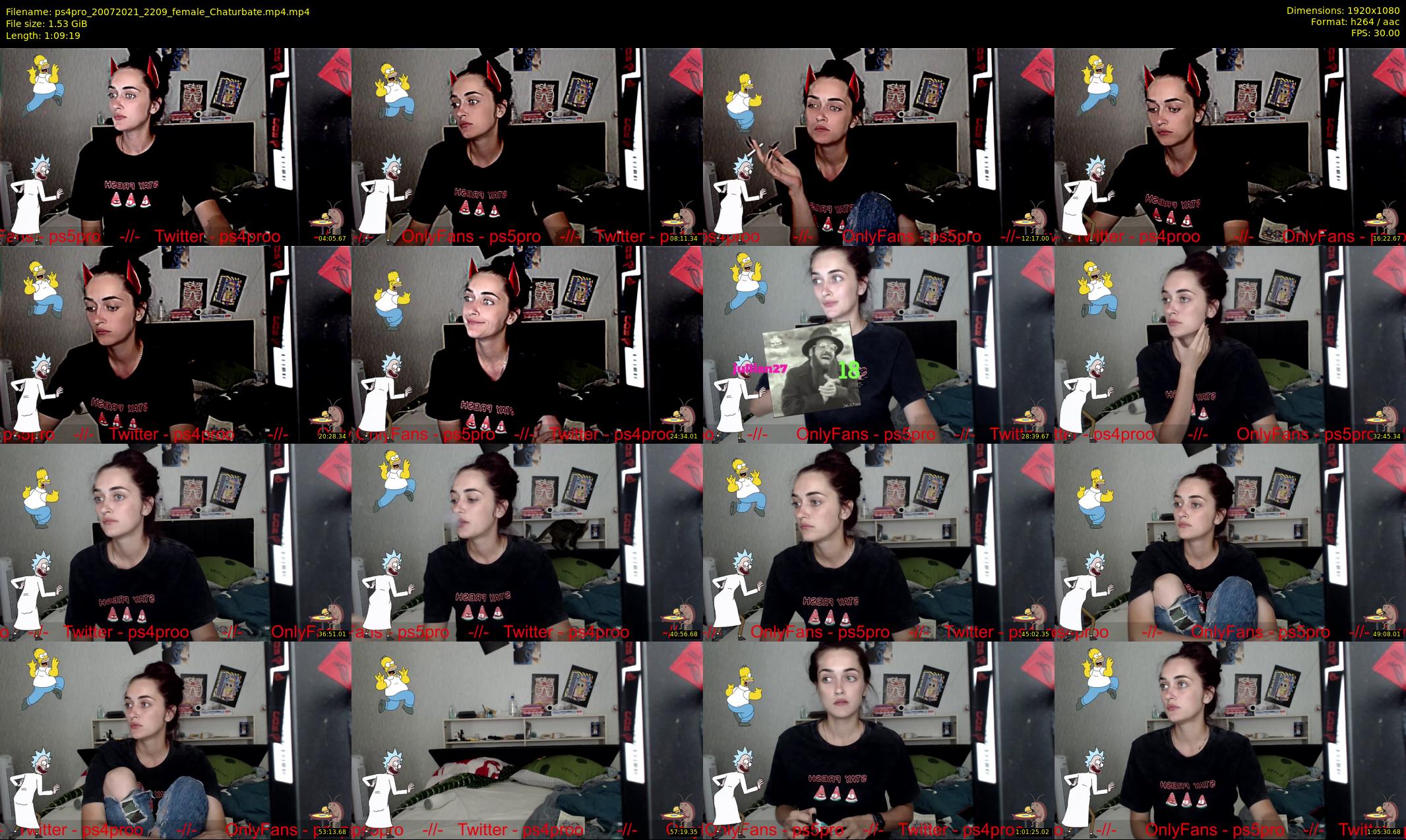 ps4pro — 70 minute Chaturbate female cam show recording, 1080p, Jul 20, 2021
