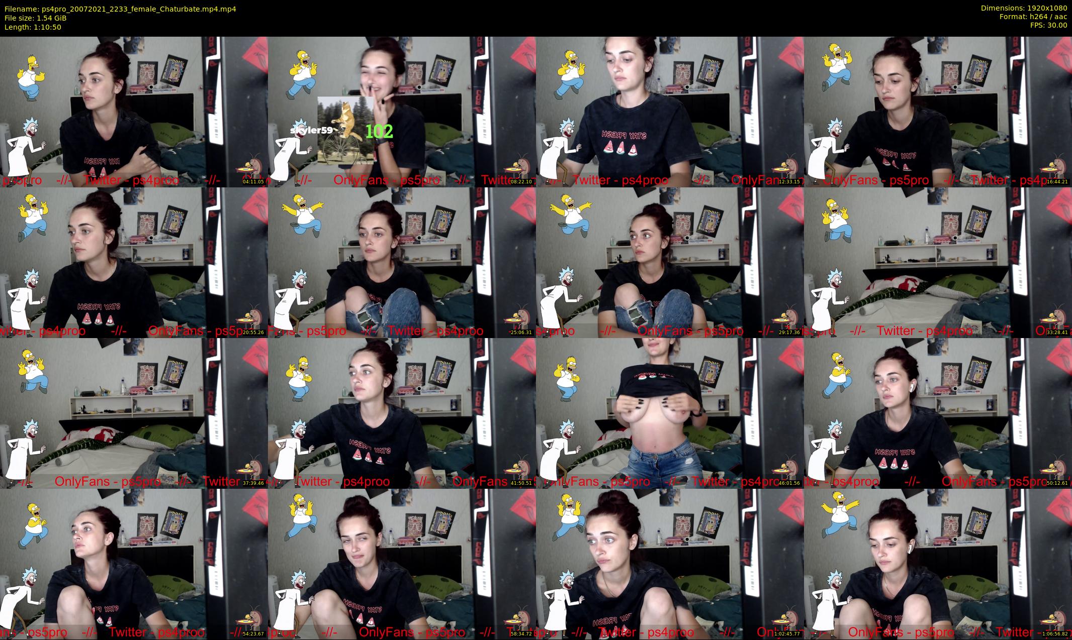 ps4pro — 71 minute Chaturbate female cam show recording, 1080p, Jul 20, 2021
