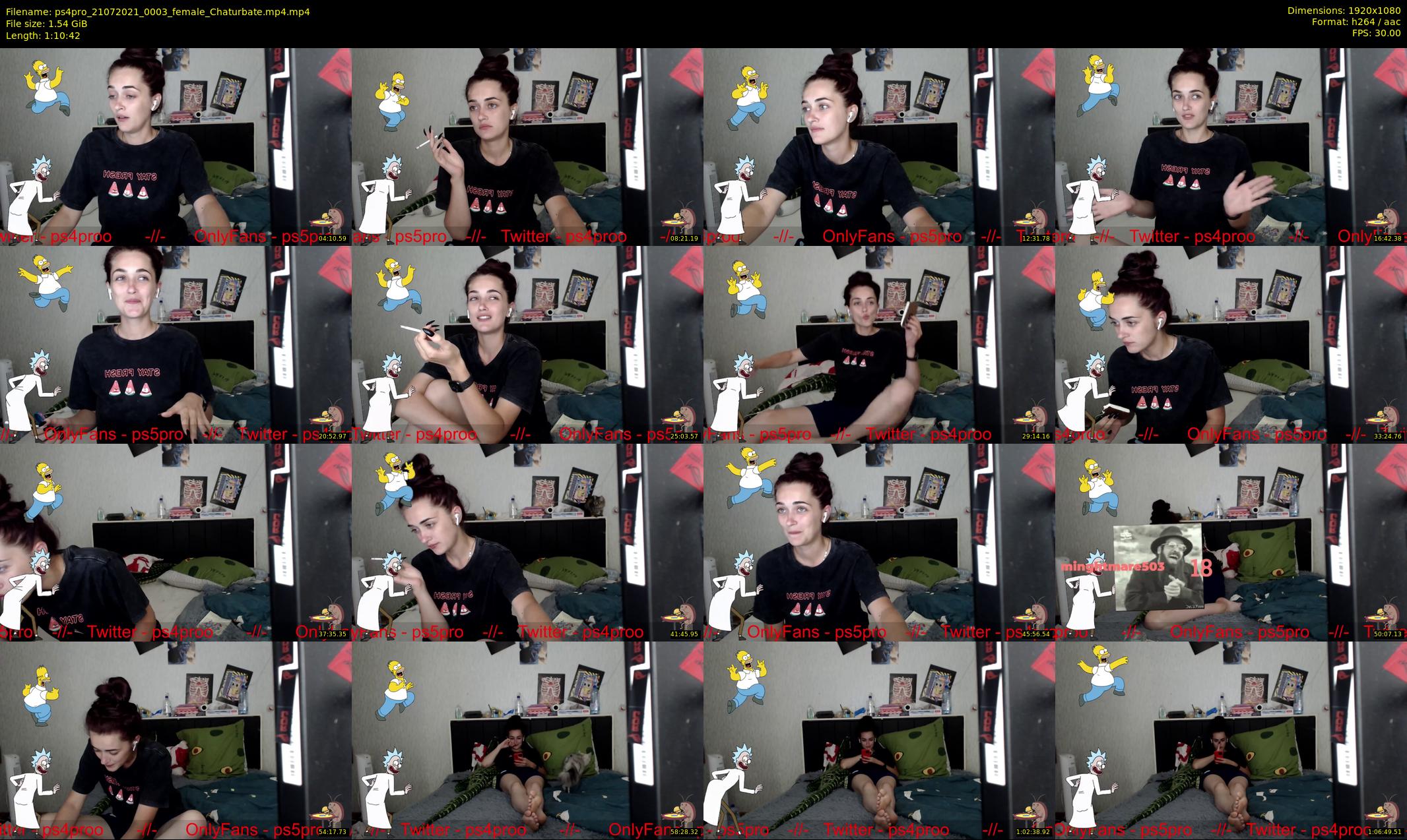 ps4pro — 71 minute Chaturbate female cam show recording, 1080p, Jul 21, 2021
