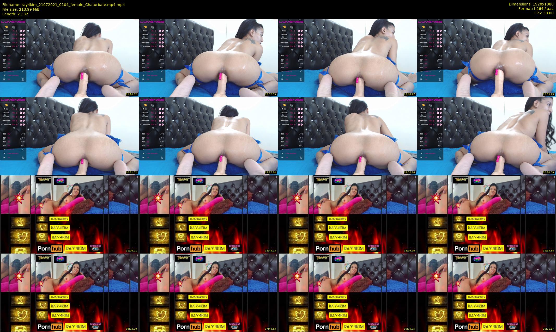 ray4kim — 22 minute Chaturbate couple cam show recording, 1080p, Jul 21, 2021