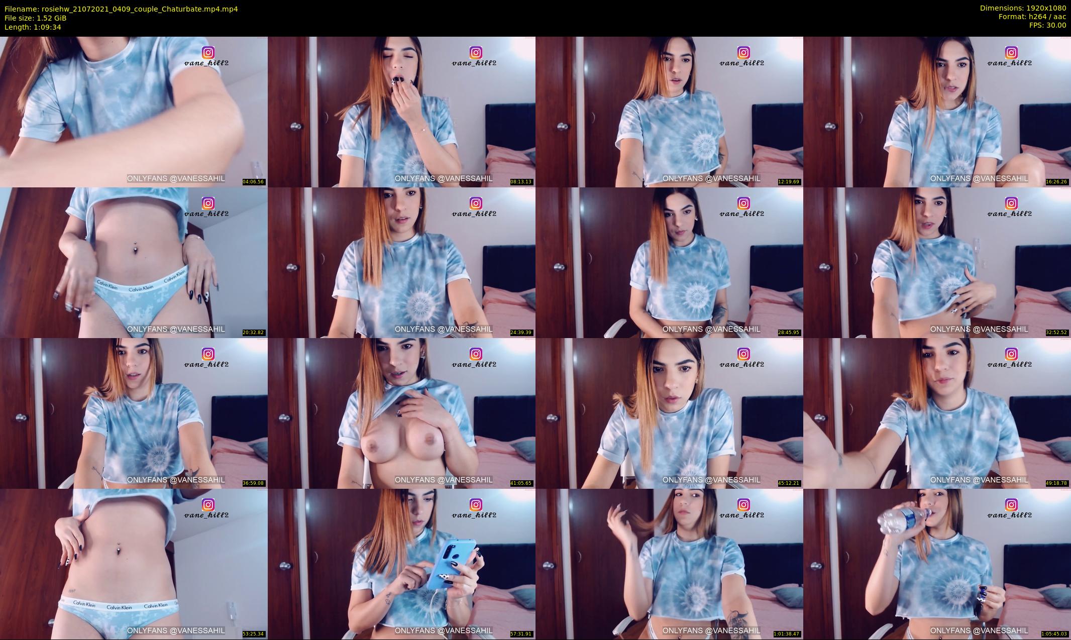rosiehw — 70 minute Chaturbate couple cam show recording, 1080p, Jul 21, 2021