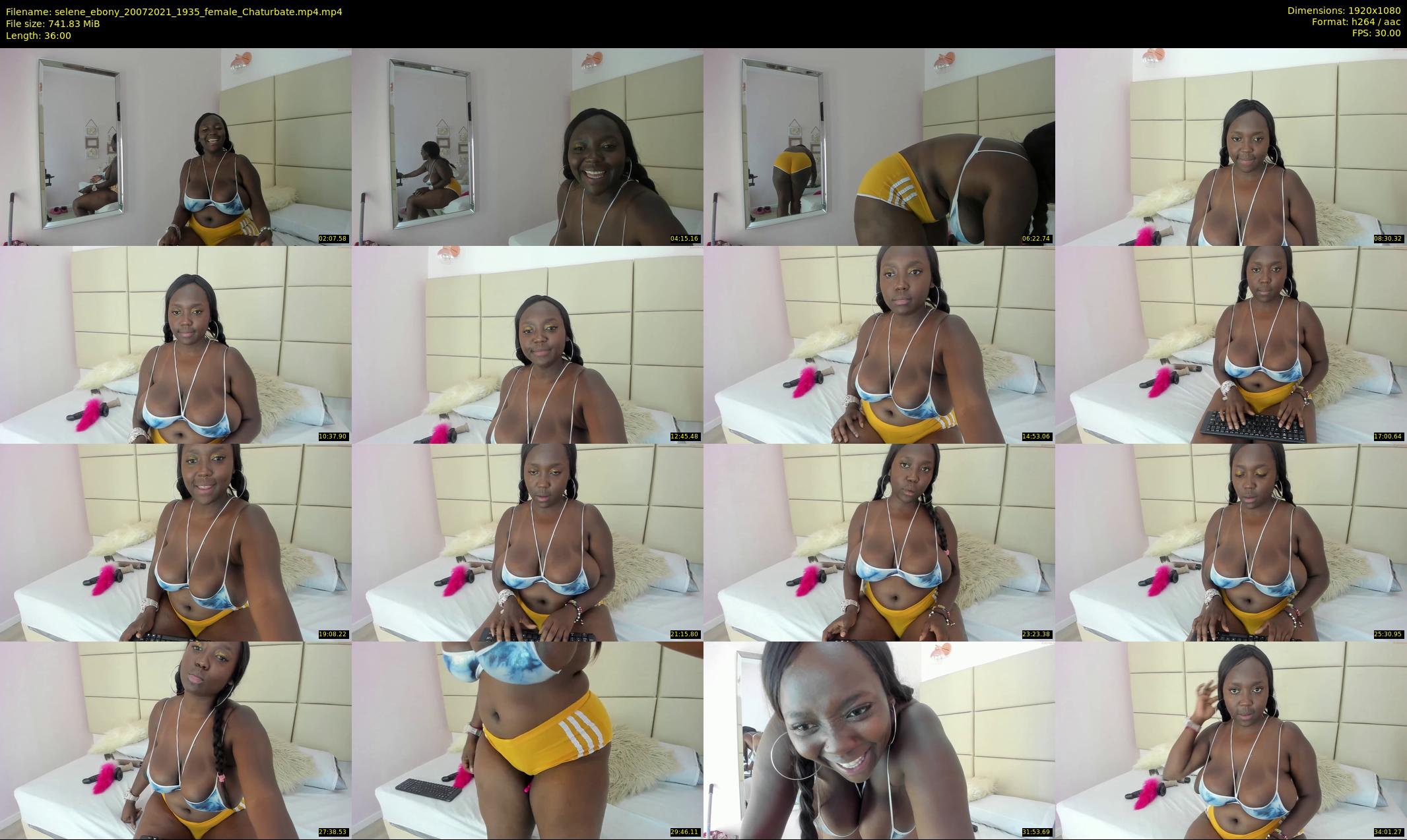selene_ebony — 36 minute Chaturbate female cam show recording, 1080p, Jul 20, 2021