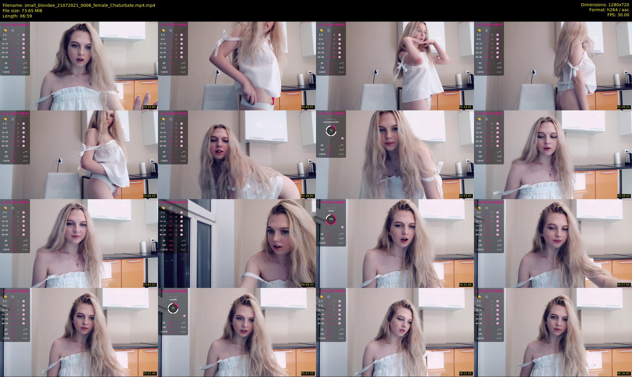 small_blondee — 7 minute Chaturbate female cam show recording, 720p, Jul 21, 2021