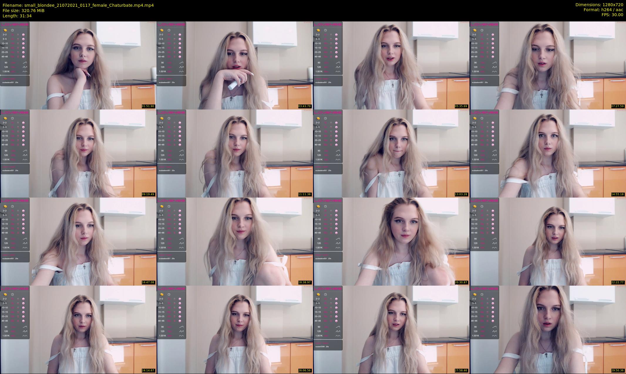 small_blondee — 32 minute Chaturbate female cam show recording, 720p, Jul 21, 2021