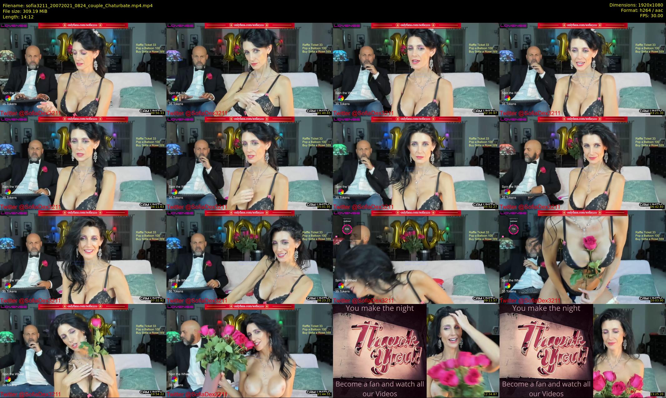 sofia3211 — 15 minute Chaturbate couple cam show recording, 1080p, Jul 20, 2021