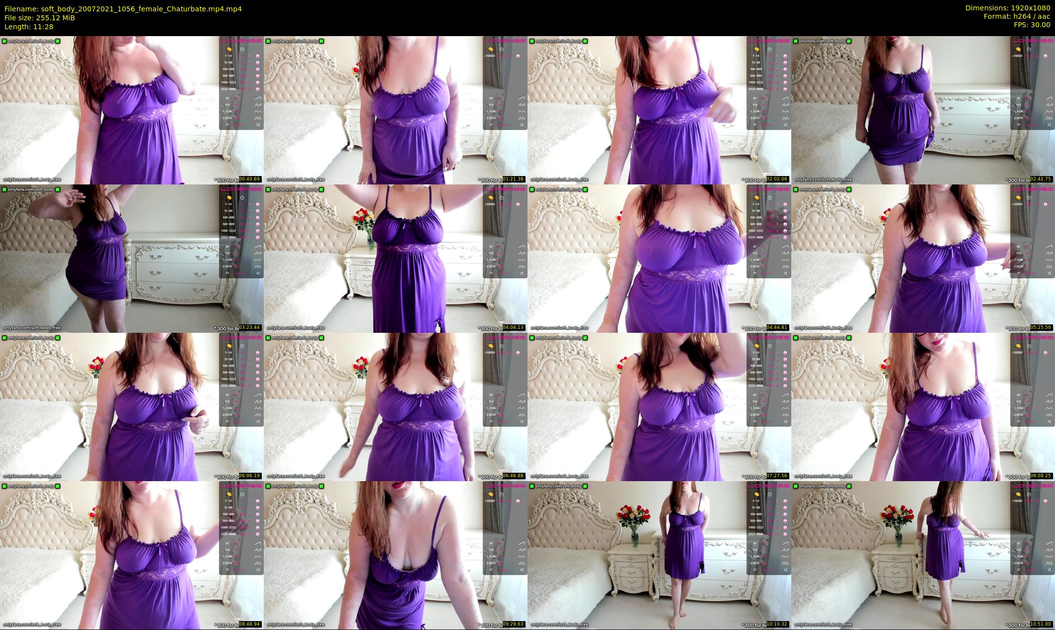 soft_body — 12 minute Chaturbate female cam show recording, 1080p, Jul 20, 2021