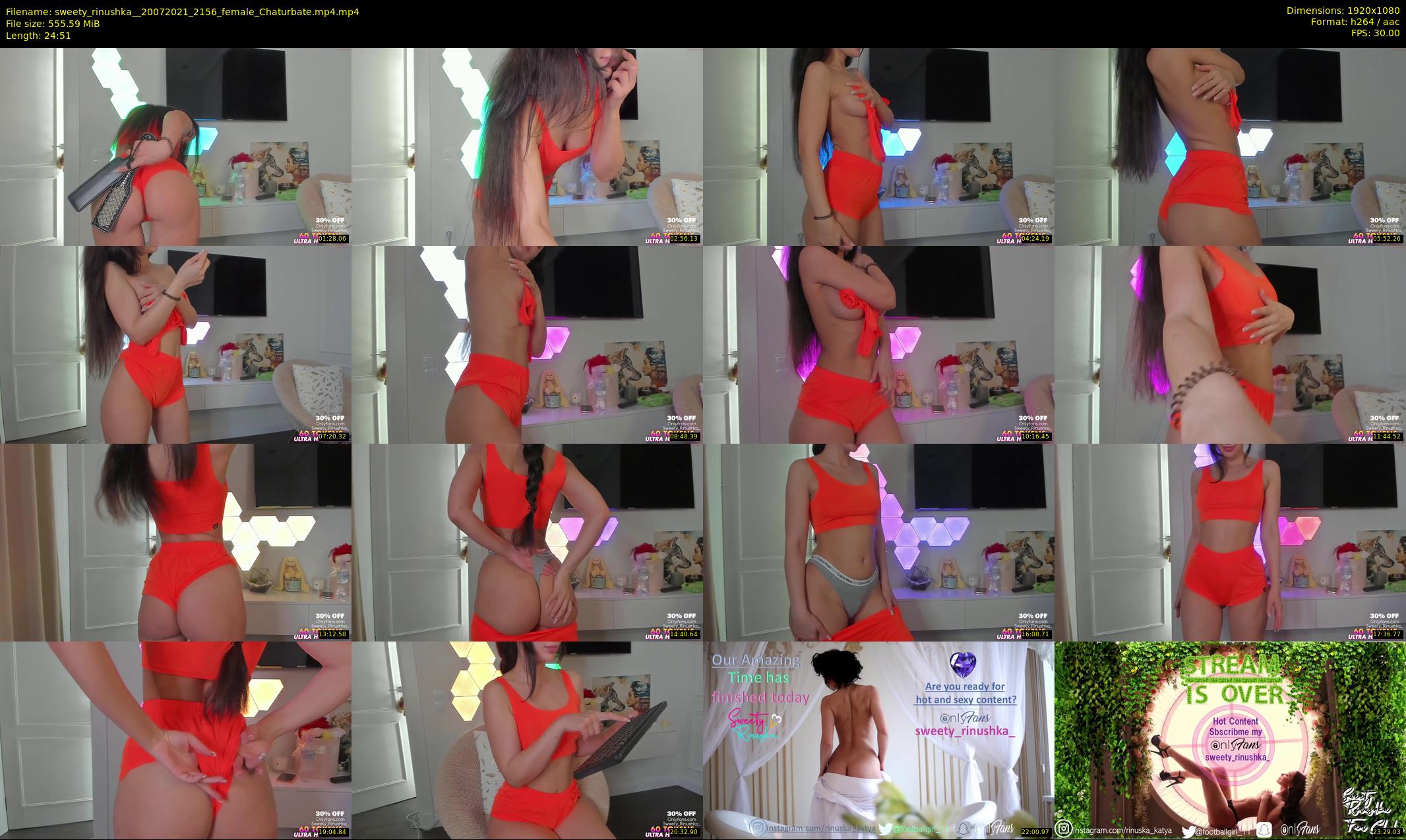 sweety_rinushka_ — 25 minute Chaturbate female cam show recording, 1080p, Jul 20, 2021