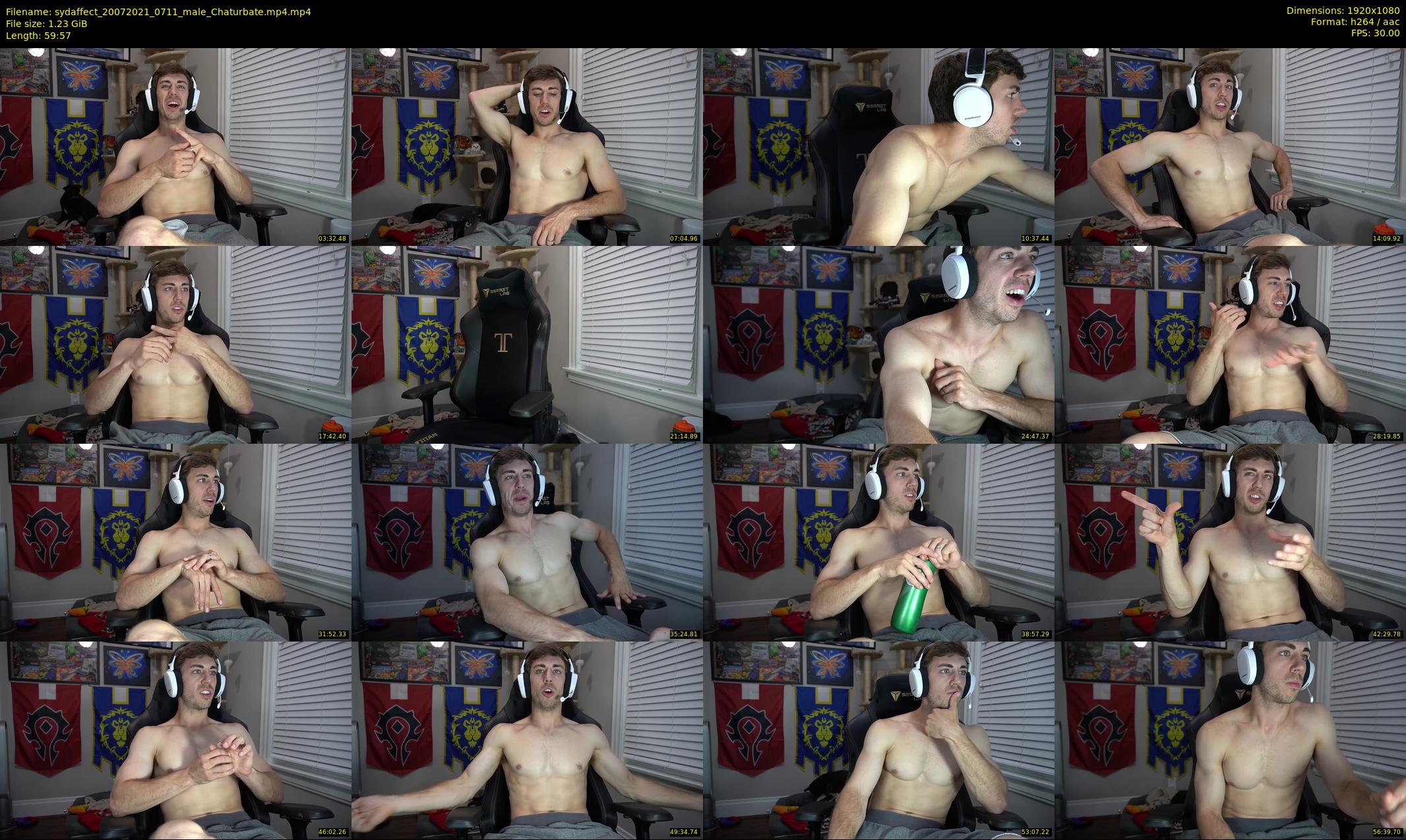 sydaffect — 60 minute Chaturbate male cam show recording, 1080p, Jul 20, 2021