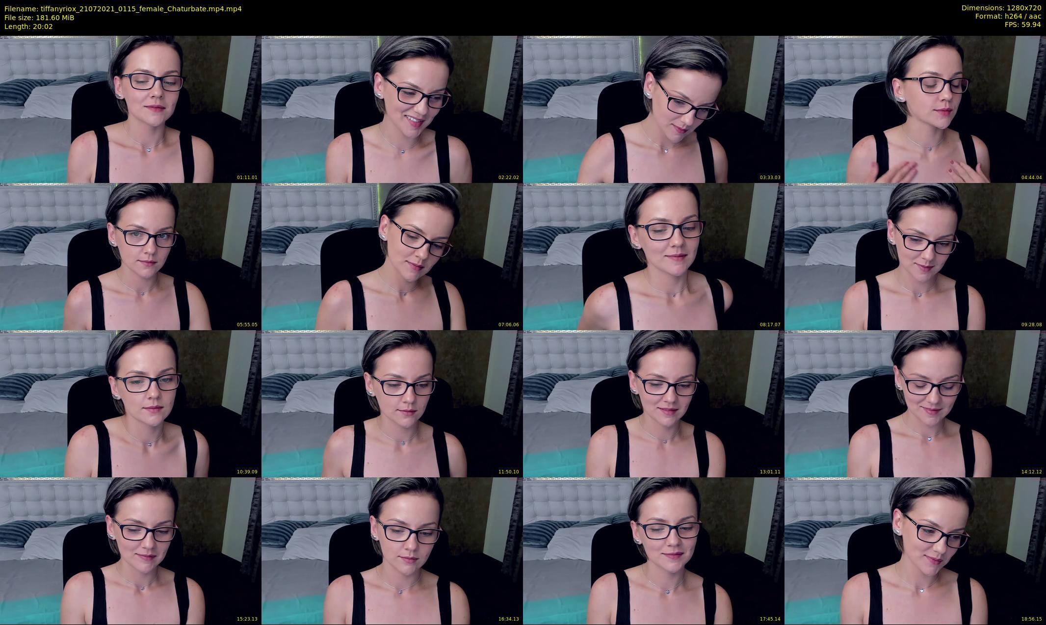 tiffanyriox — 21 minute Chaturbate female cam show recording, 720p, Jul 21, 2021