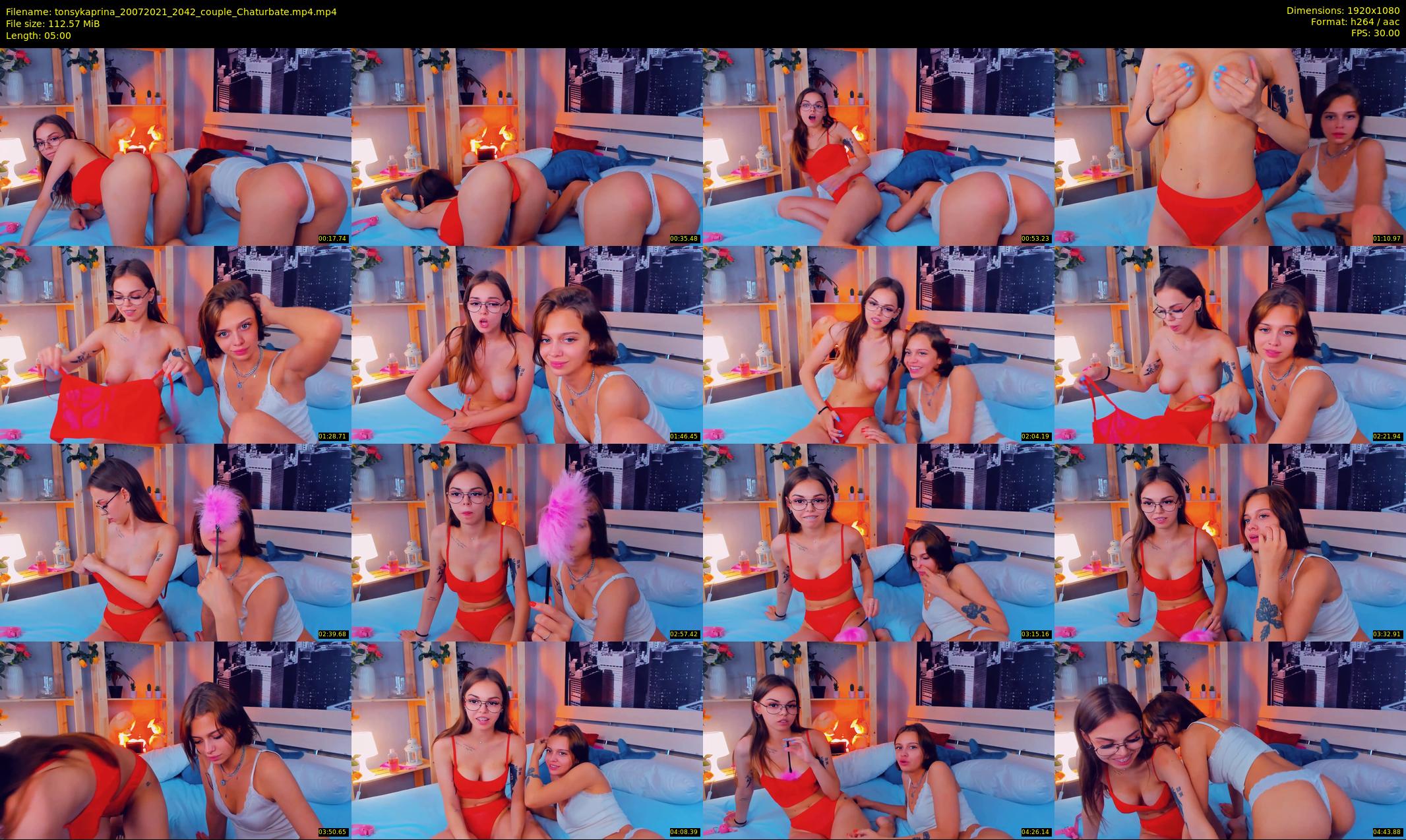 tonsykaprina — 5 minute Chaturbate couple cam show recording, 1080p, Jul 20, 2021