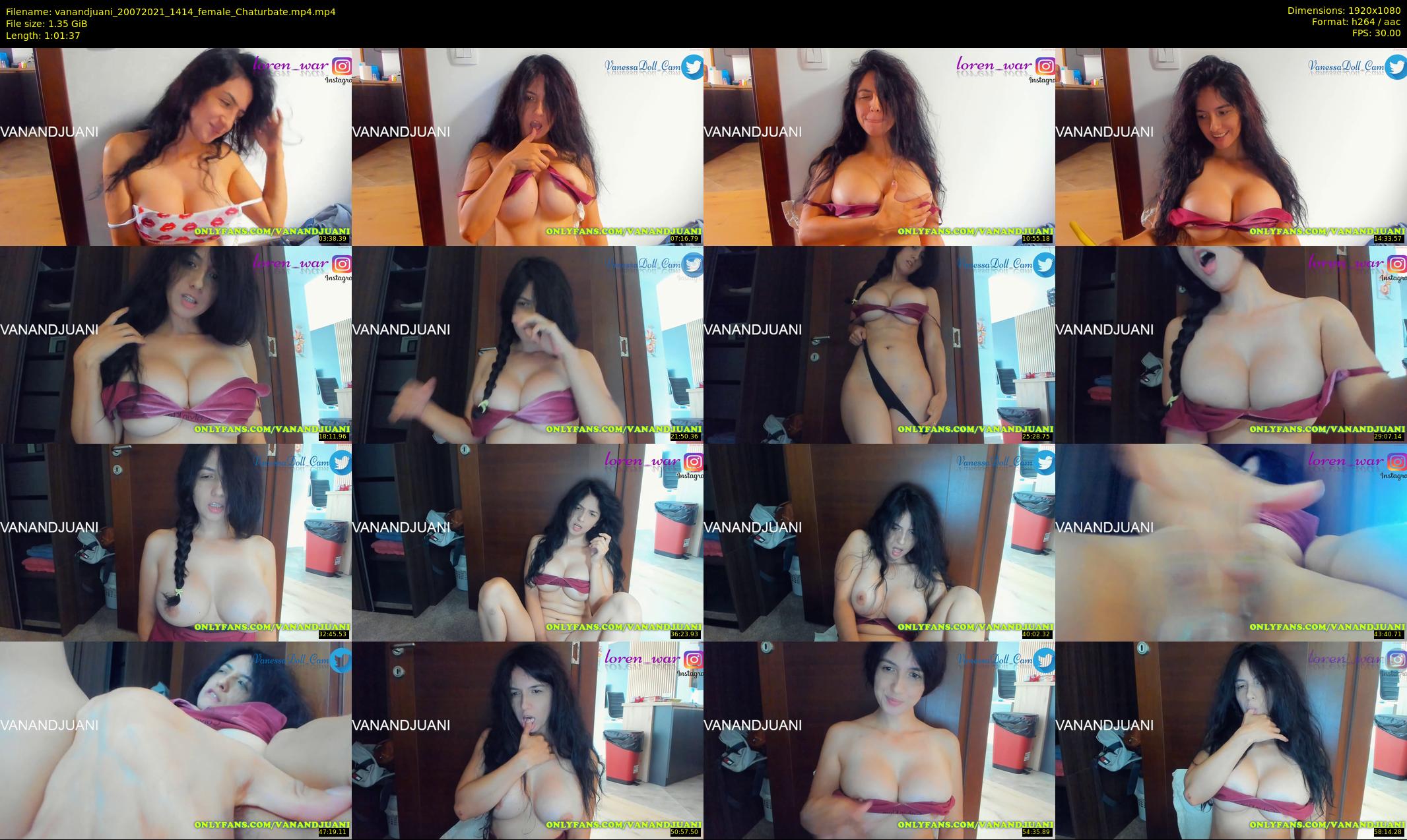vanandjuani — 62 minute Chaturbate female cam show recording, 1080p, Jul 20, 2021