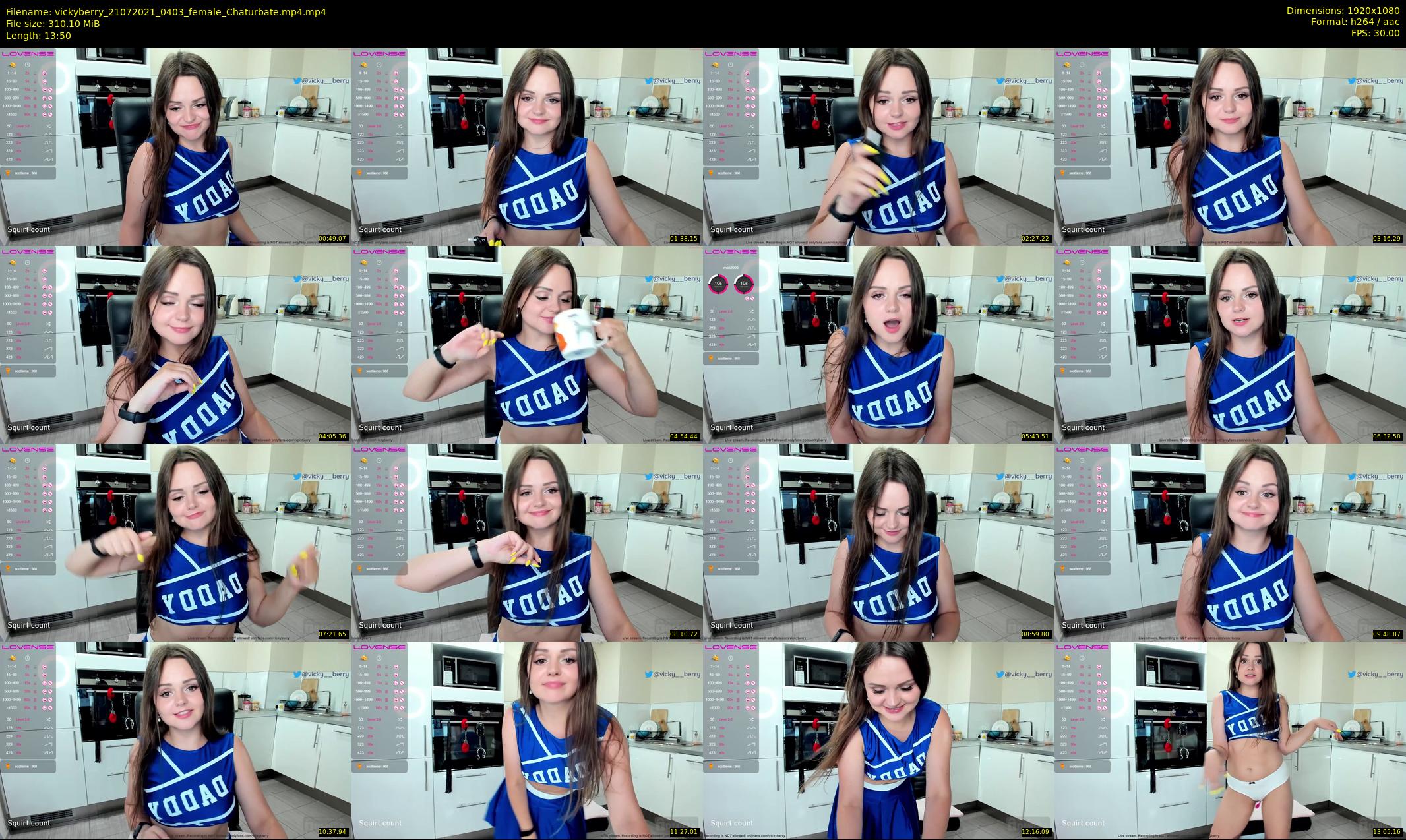 vickyberry — 14 minute Chaturbate female cam show recording, 1080p, Jul 21, 2021