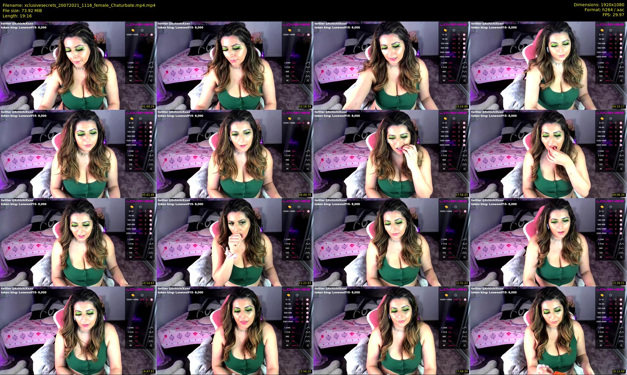 xclusivesecrets — 20 minute Chaturbate female cam show recording, 1080p, Jul 20, 2021